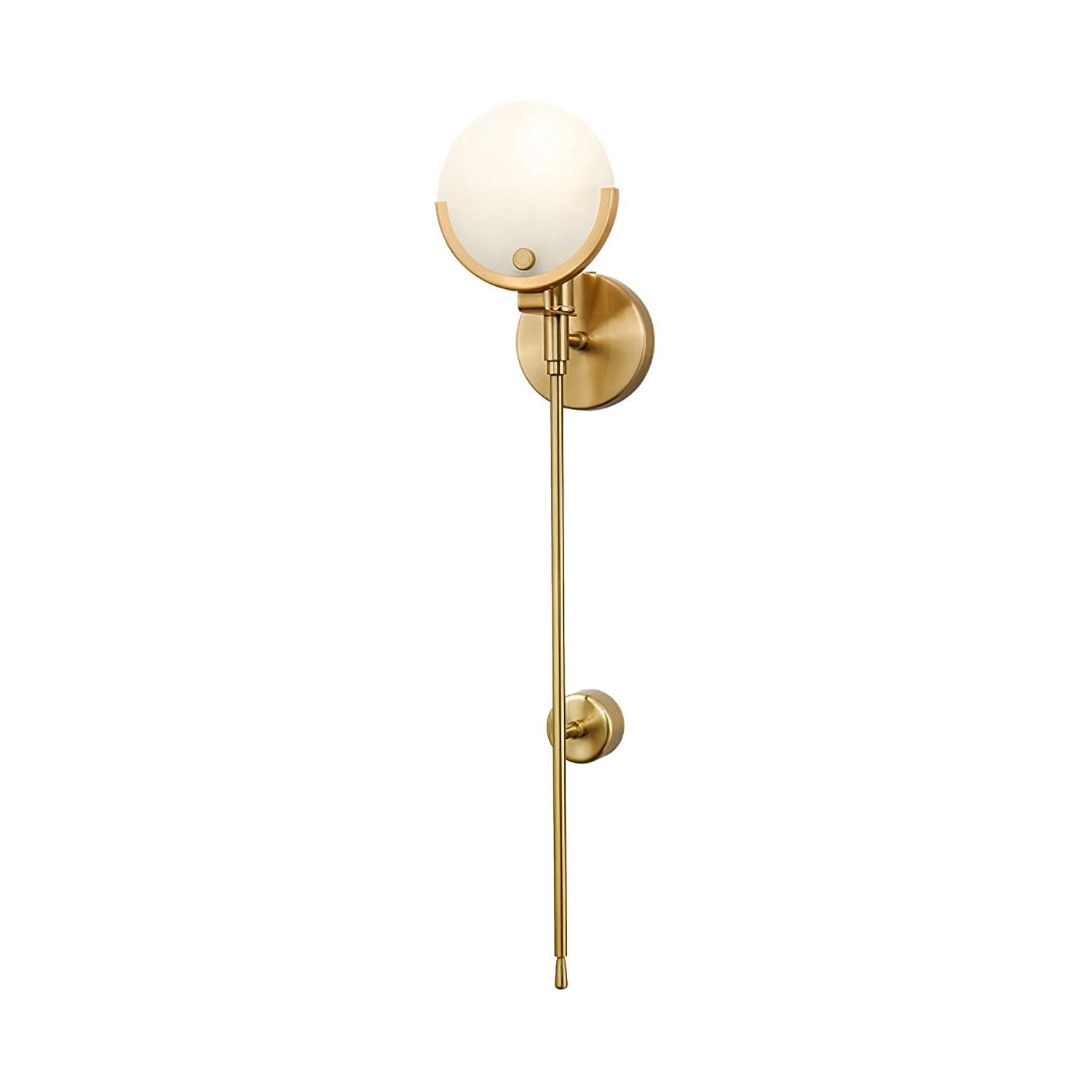 Aminex Sphere Alabaster Wall Light-Neutral Decor
