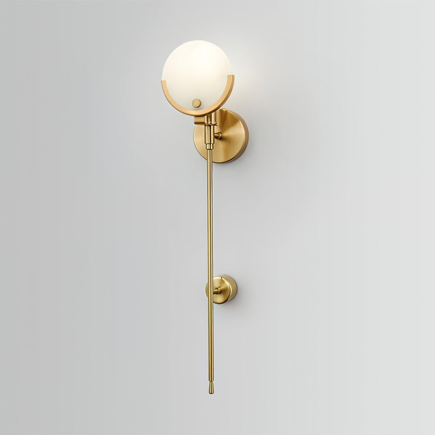 Aminex Sphere Alabaster Wall Light-Neutral Decor