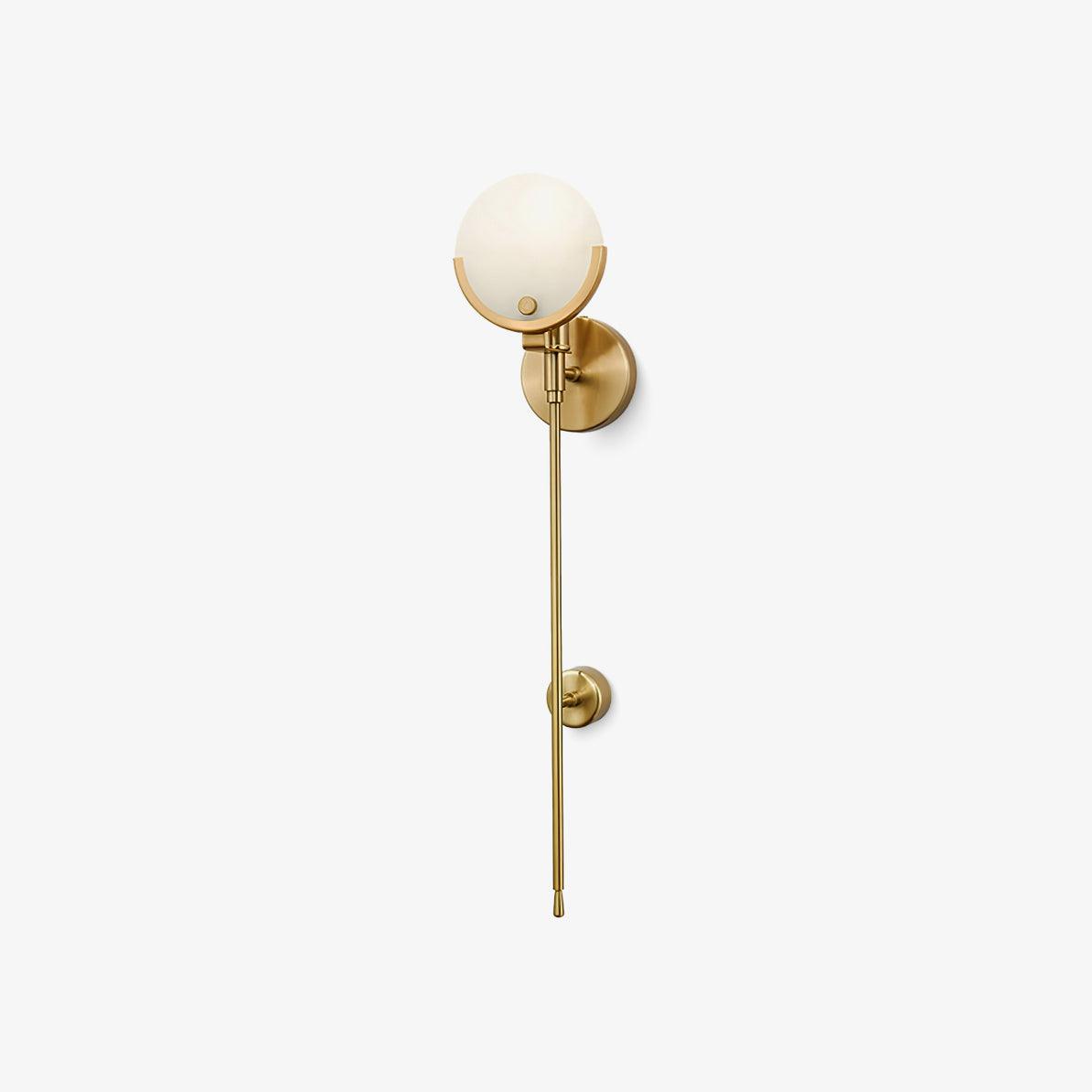 Aminex Sphere Alabaster Wall Light-Neutral Decor