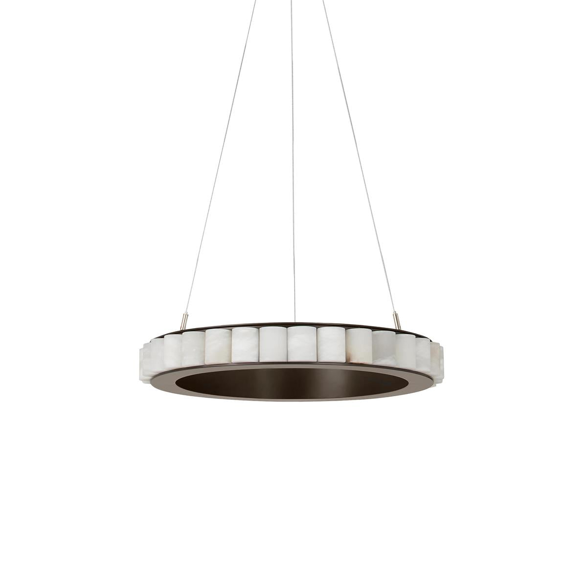 Lyra Postmodern Luxury Stainless Alabaster Chandelier-Neutral Decor