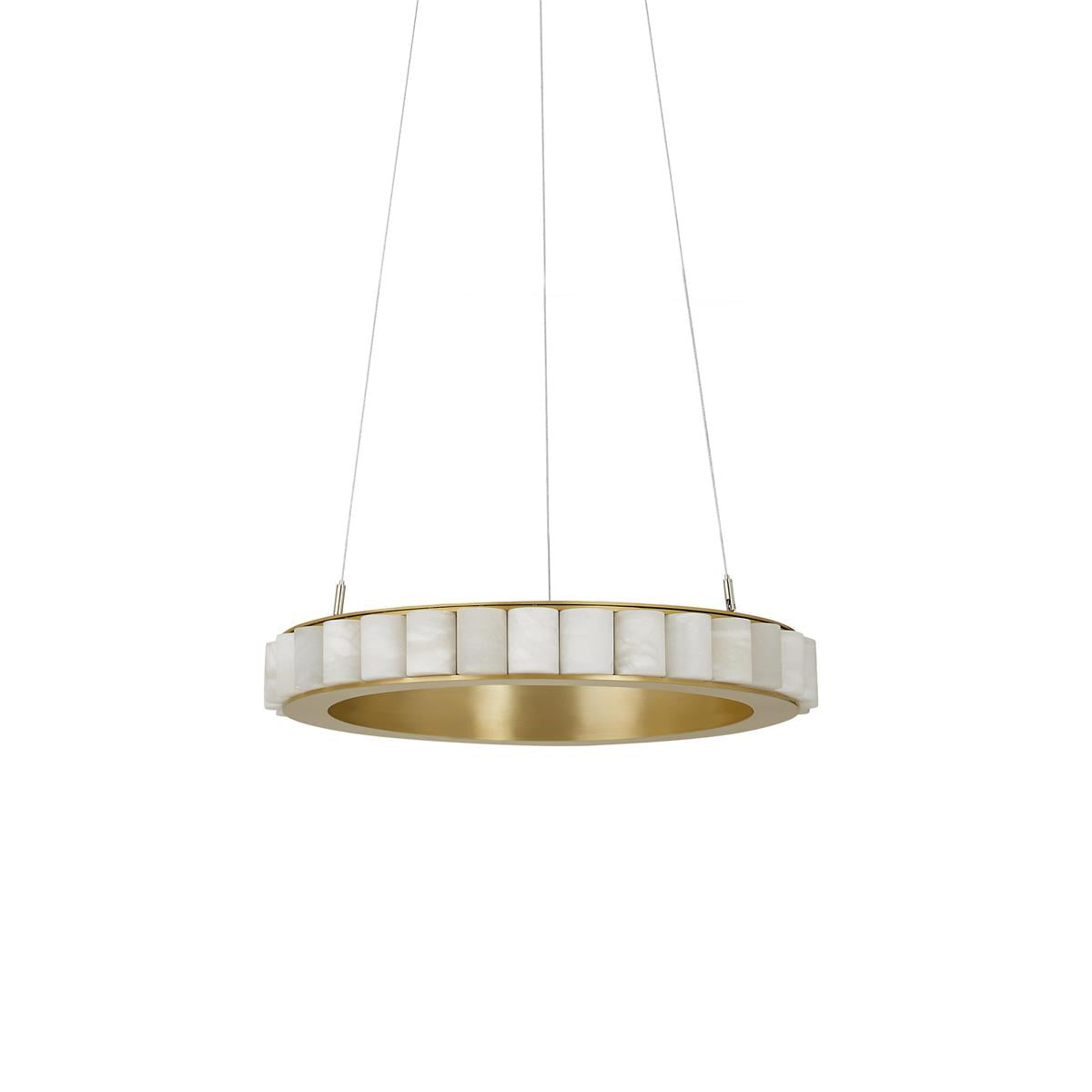 Lyra Postmodern Luxury Stainless Alabaster Chandelier-Neutral Decor