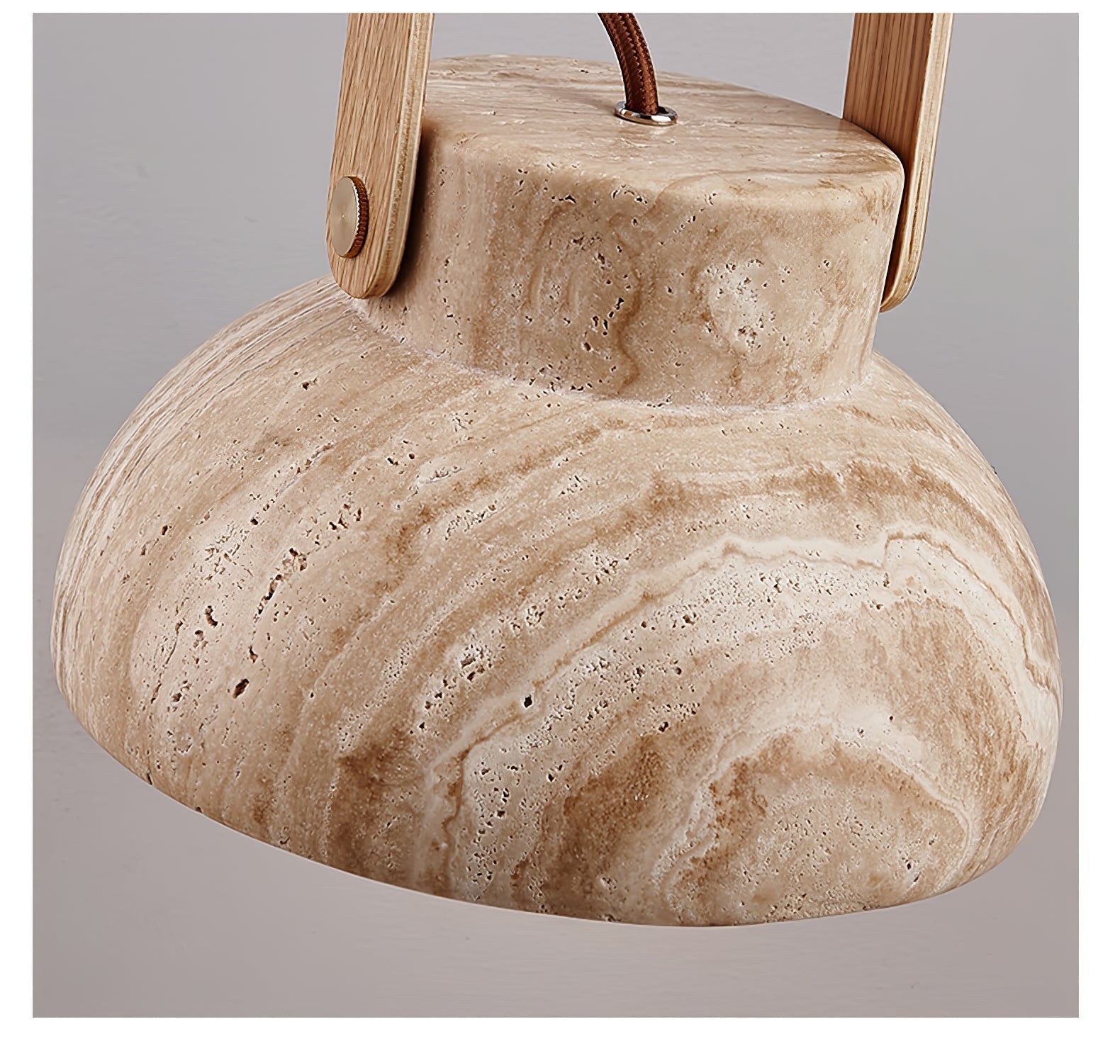 Frix Travertine Pendant Light-Neutral Decor
