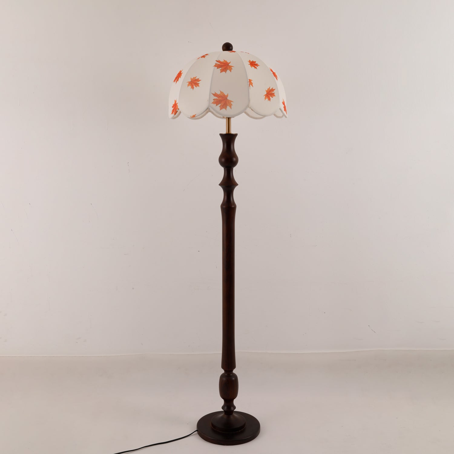 Mapler Wood Fabric Elegant Floor Lamp-Neutral Decor