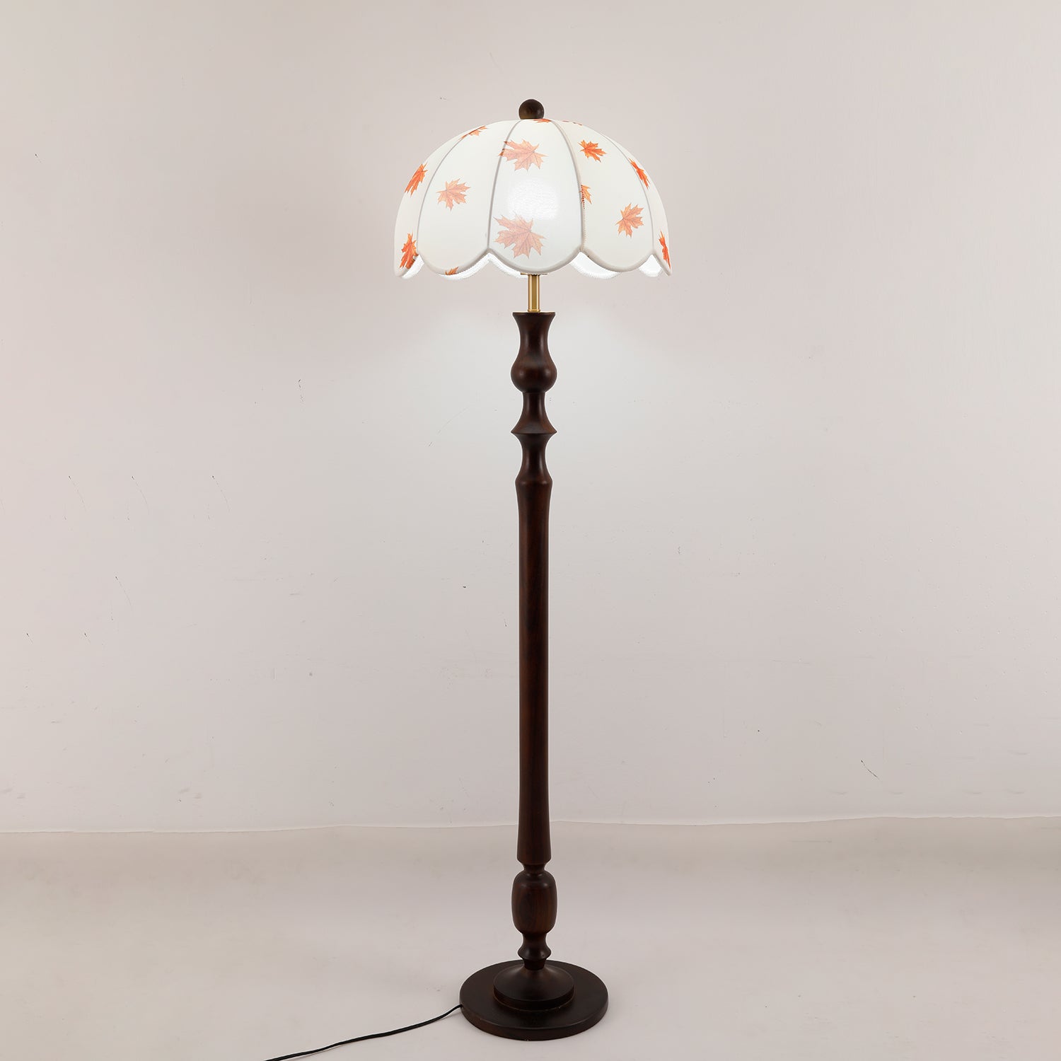 Mapler Wood Fabric Elegant Floor Lamp-Neutral Decor
