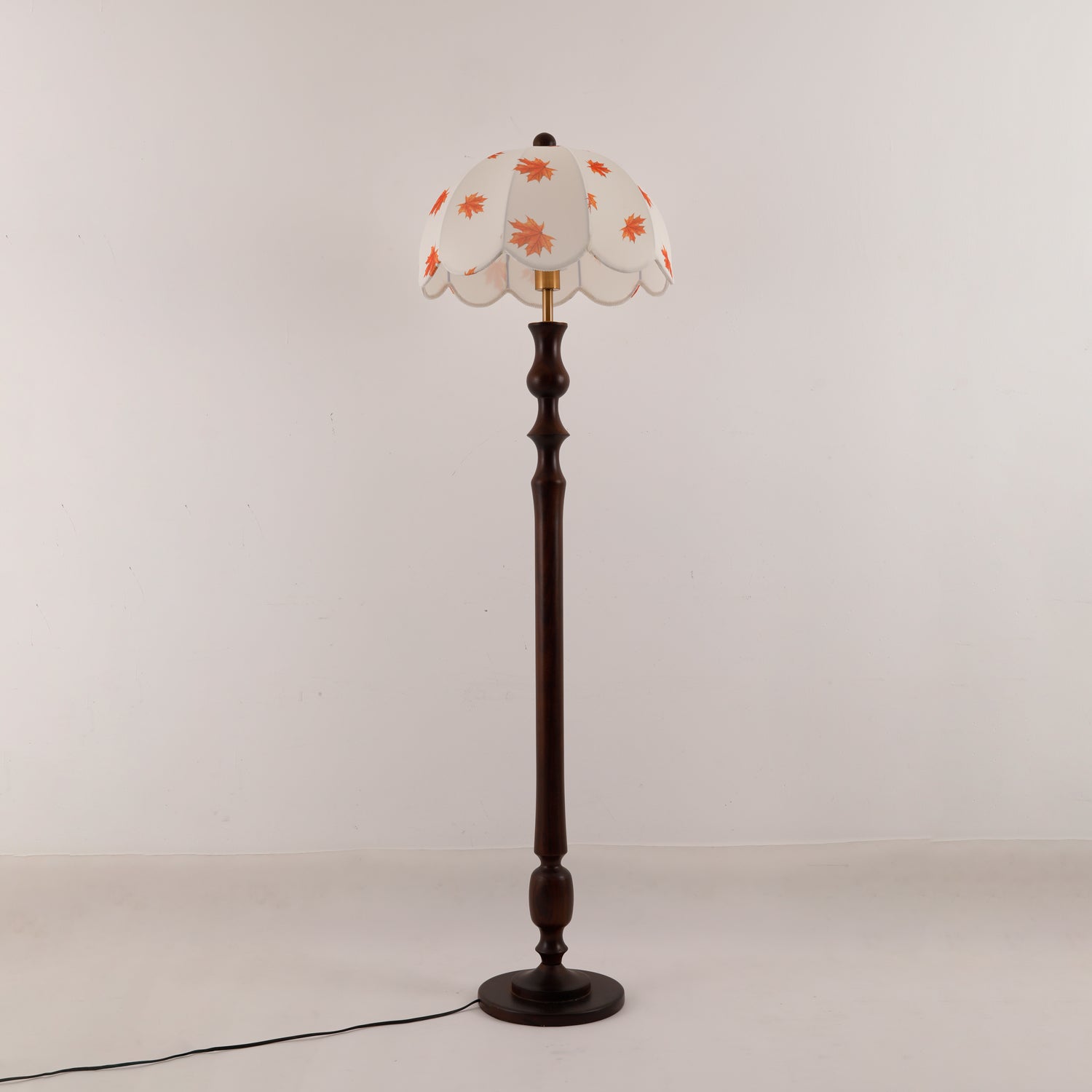 Mapler Wood Fabric Elegant Floor Lamp-Neutral Decor