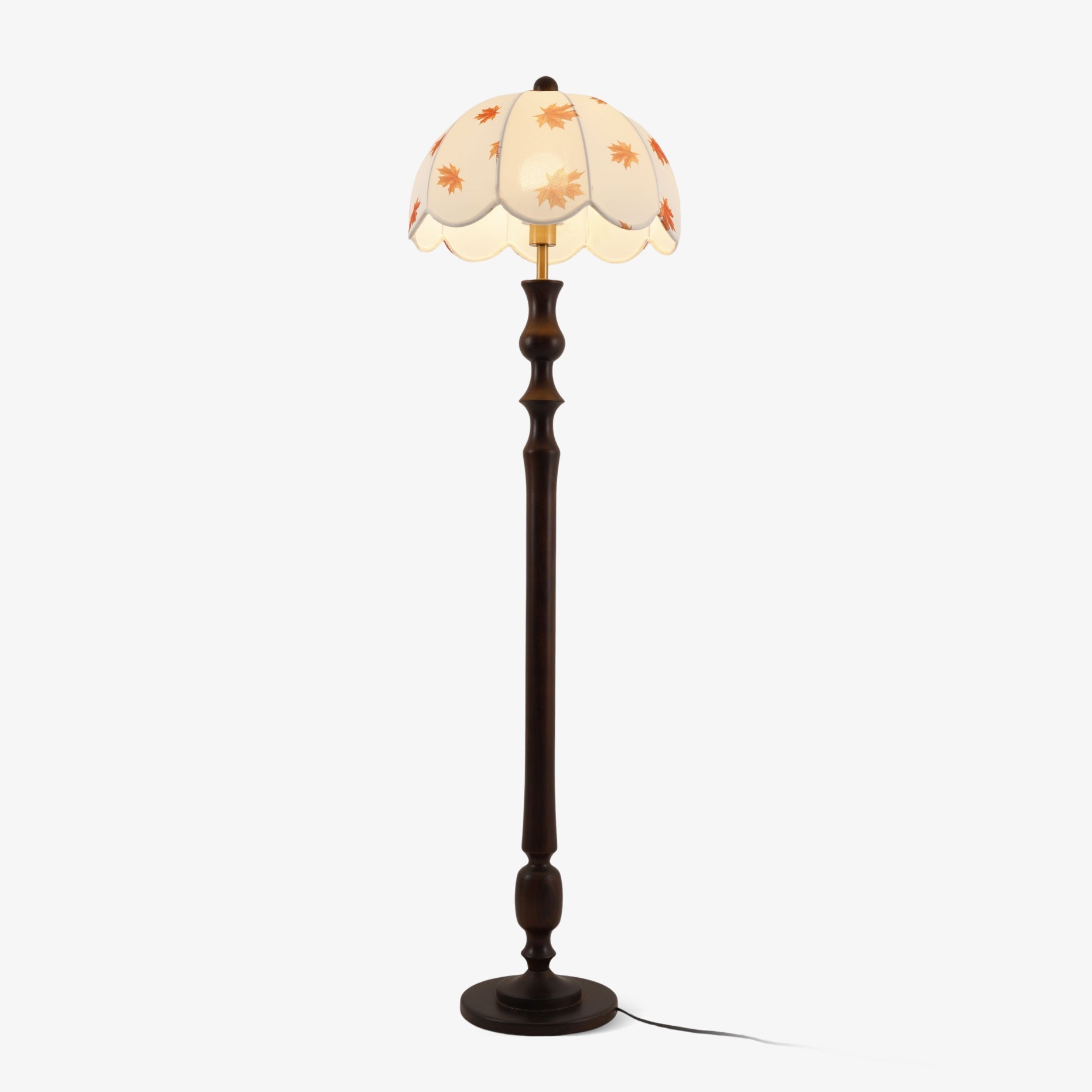 Mapler Wood Fabric Elegant Floor Lamp-Neutral Decor