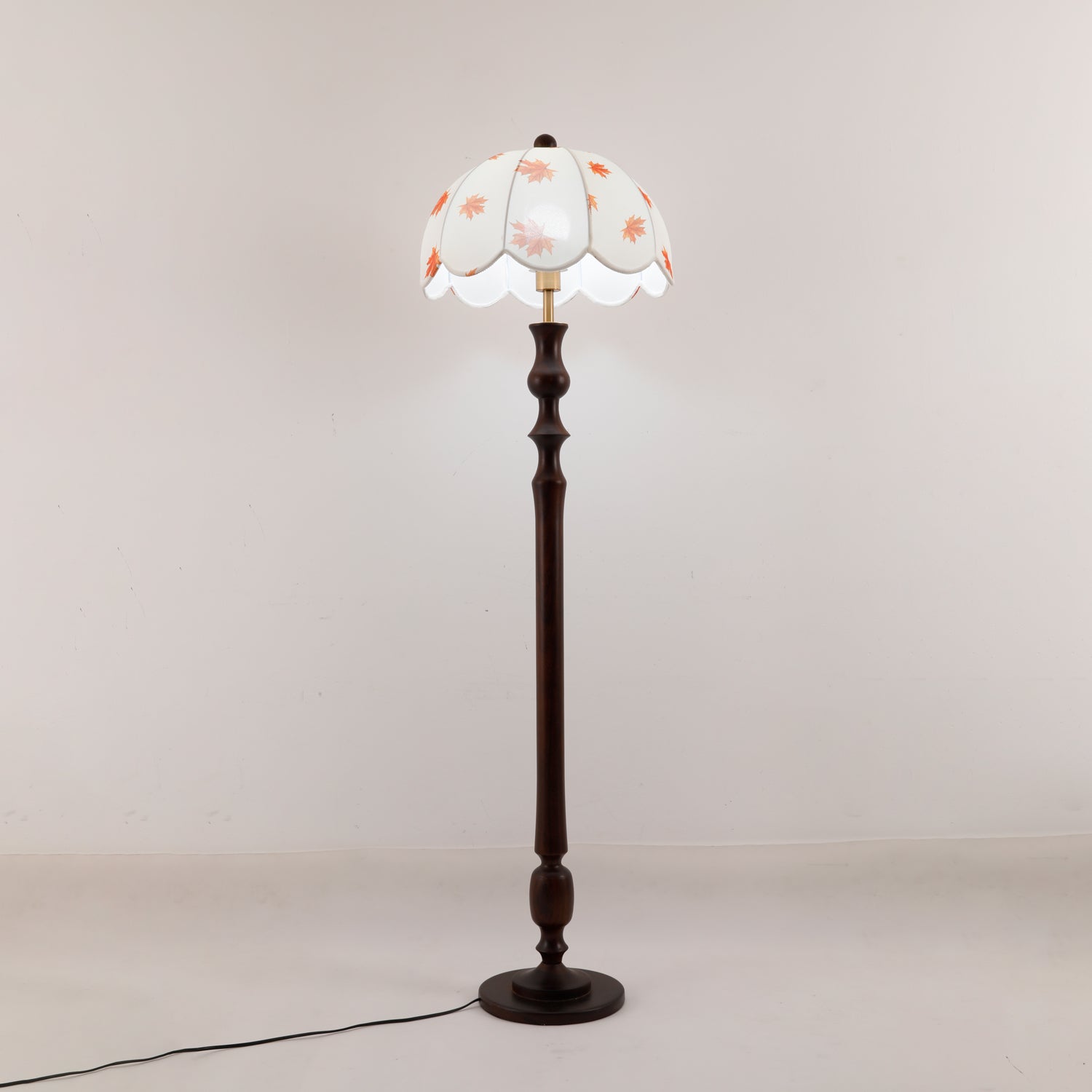 Mapler Wood Fabric Elegant Floor Lamp-Neutral Decor