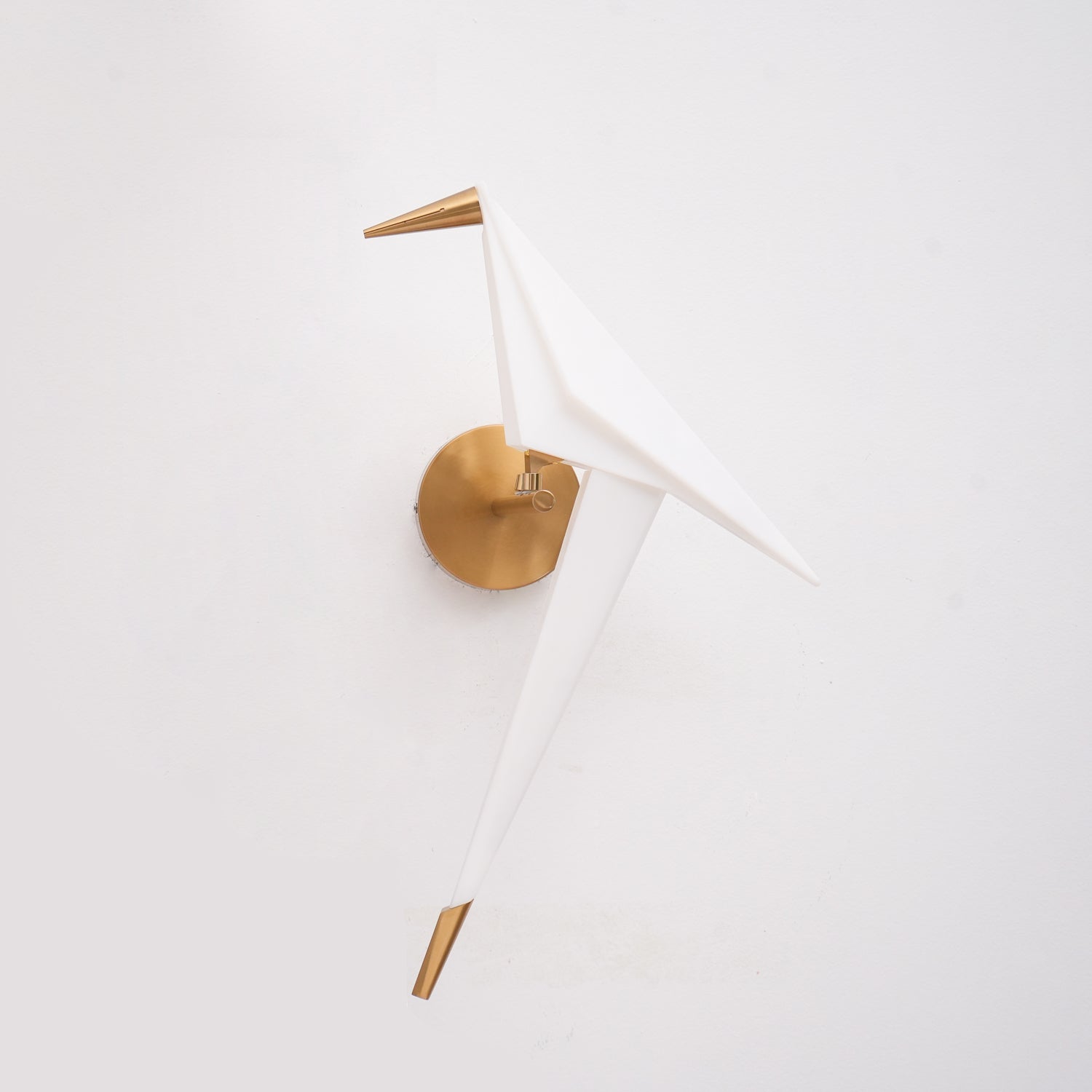 Visileth Nordic Art Crane Plug-In Wall Lamp-Neutral Decor