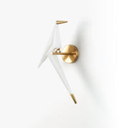 Eovela Nordic Art Paper Crane Wall Lamp-Neutral Decor