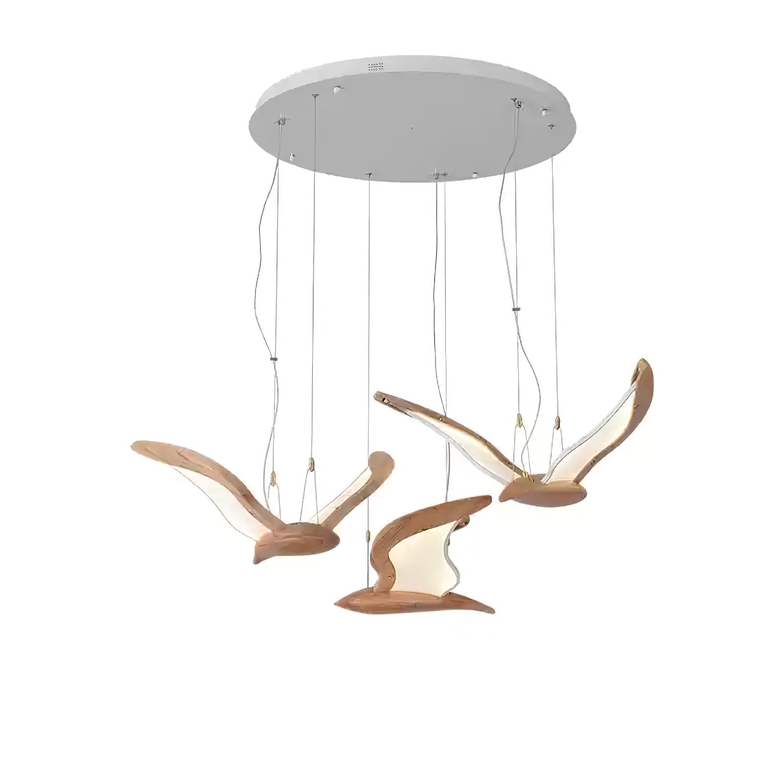 Lyvynia Organic Wood Pendant Light-Neutral Decor