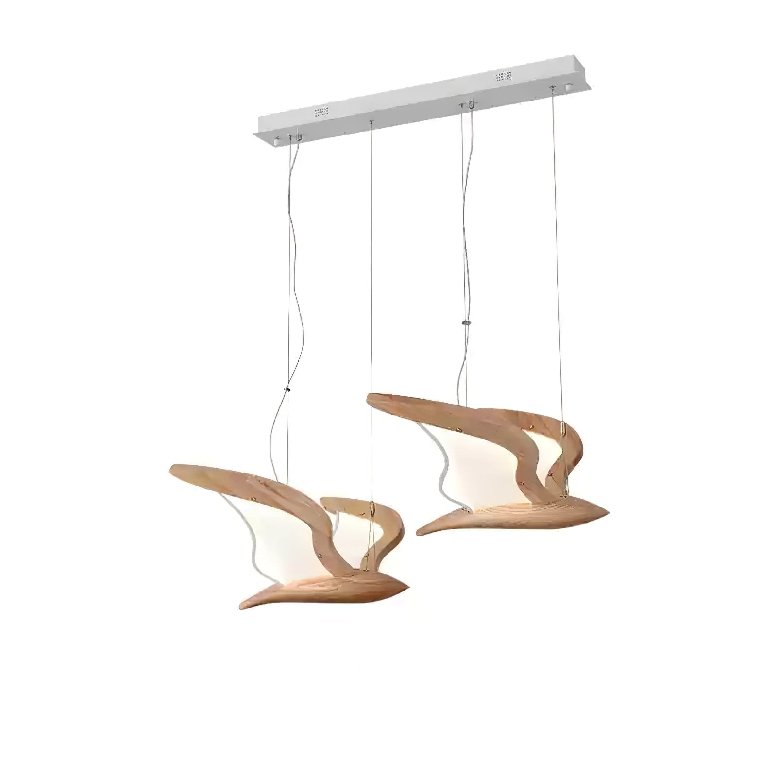 Lyvynia Organic Wood Pendant Light-Neutral Decor