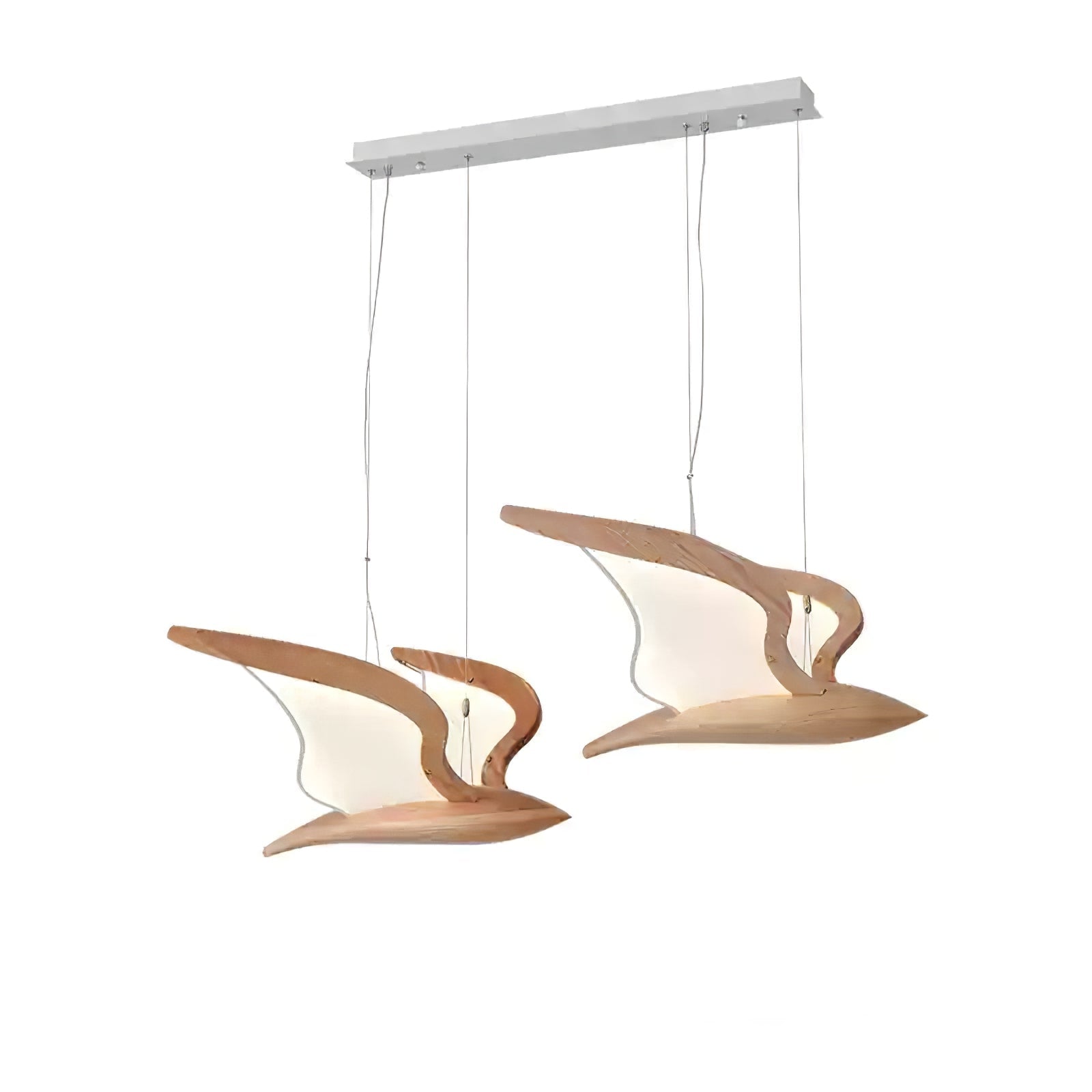 Lyvynia Organic Wood Pendant Light-Neutral Decor