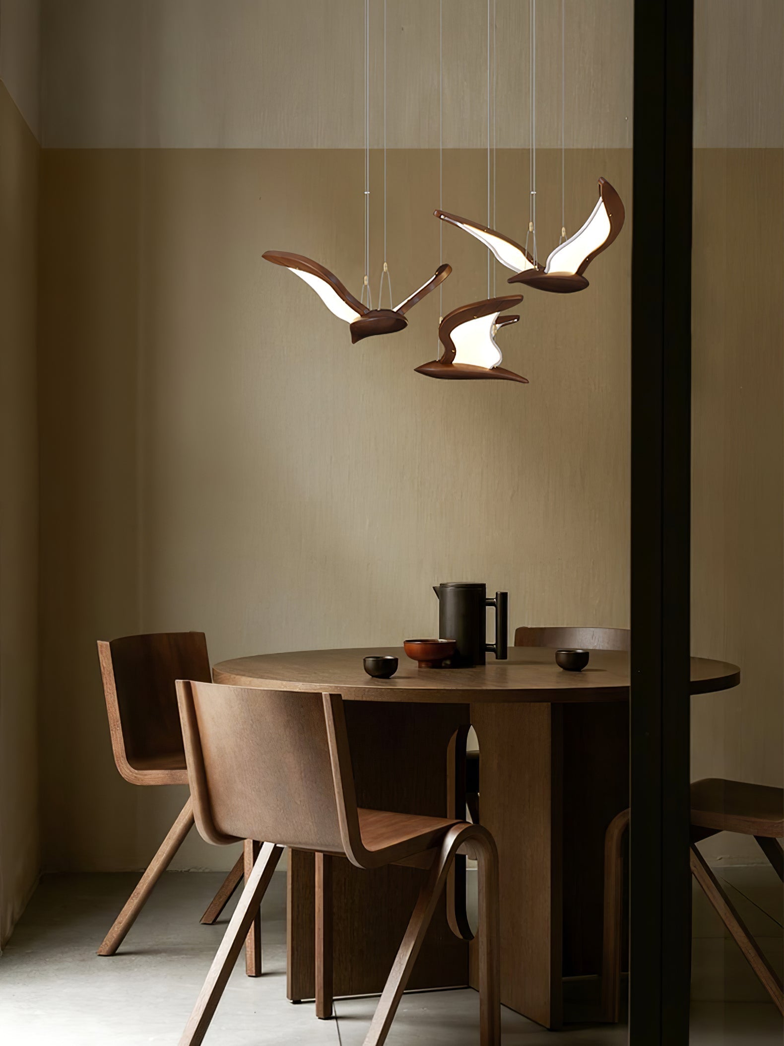 Lyvynia Organic Wood Pendant Light-Neutral Decor