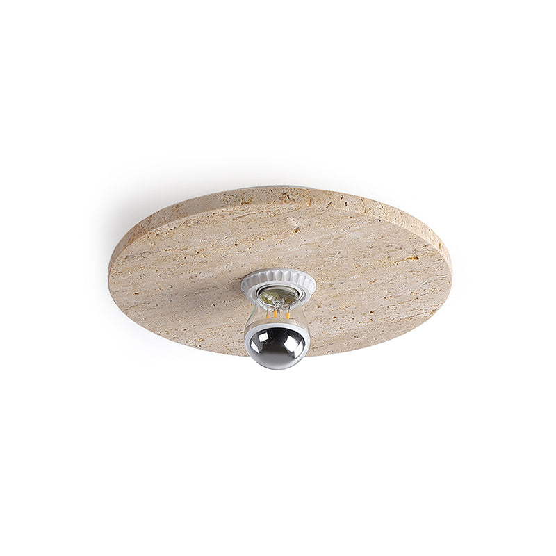 Alvire Travertine Flush Mount Ceiling Light