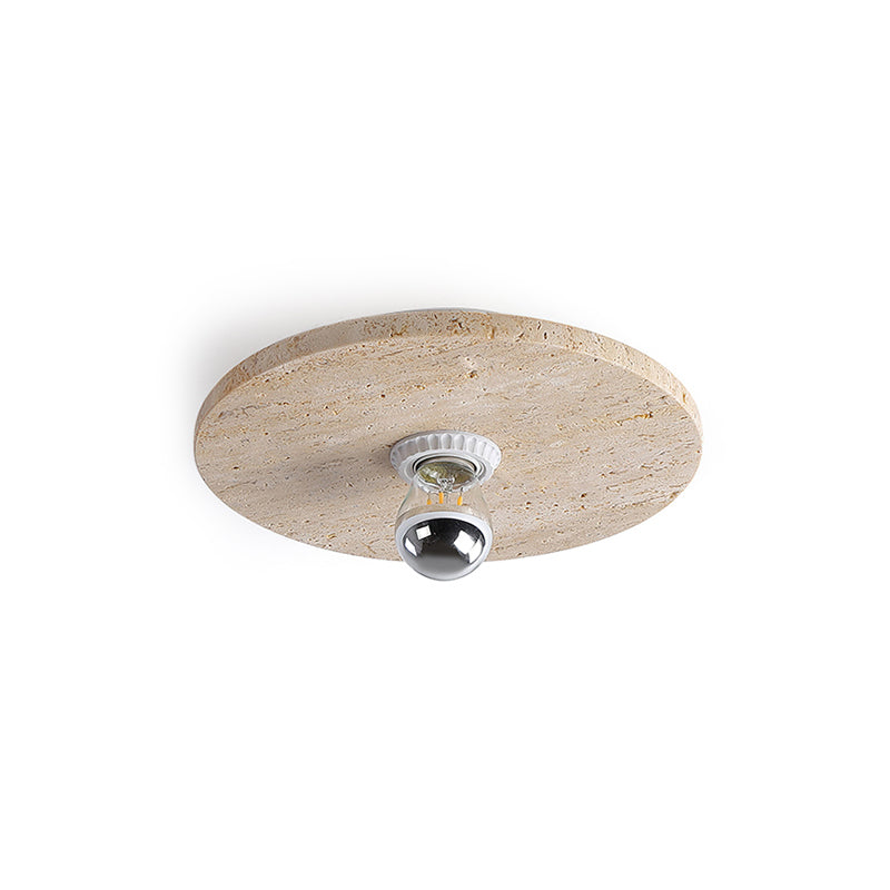 Alvire Travertine Flush Mount Ceiling Light
