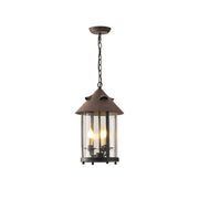 Tinduvyh Vintage Industrial Metal Glass Lantern Pendant Lamp