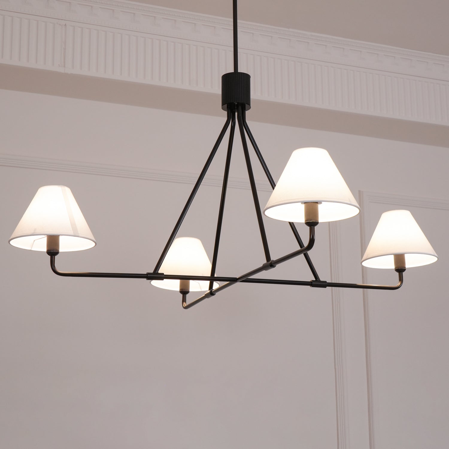 Vase Chandelier Cone Shade Minimalist-Neutral Decor