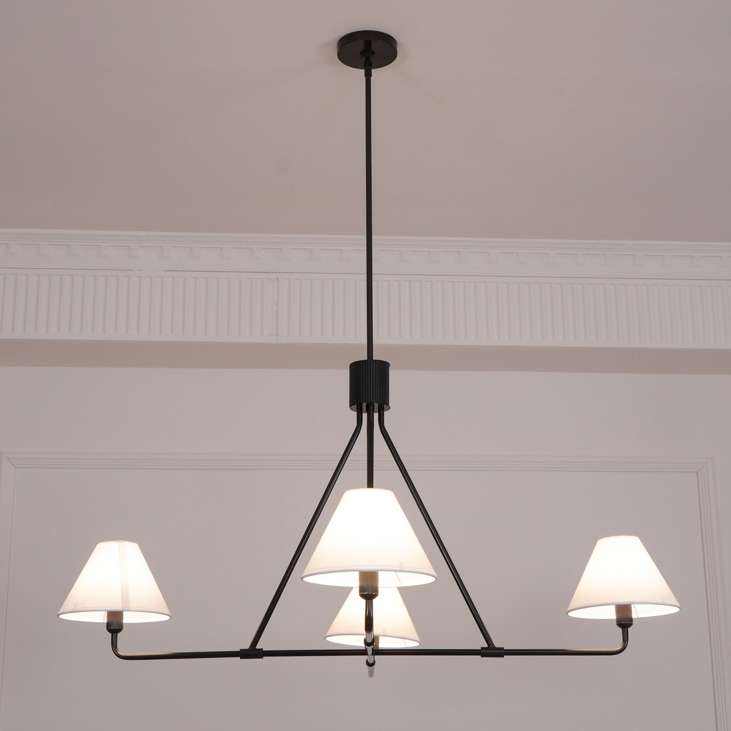 Vase Chandelier Cone Shade Minimalist-Neutral Decor