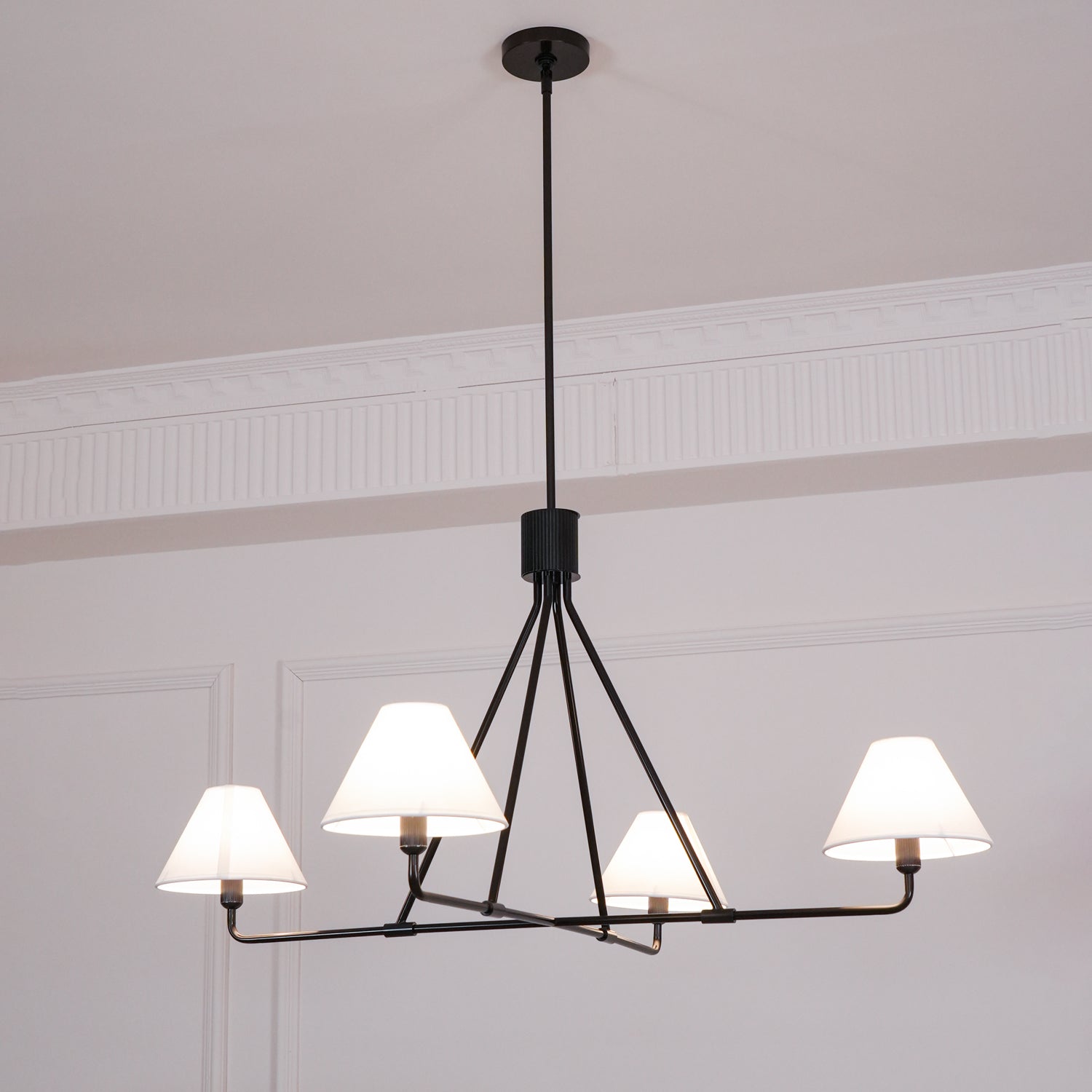 Vase Chandelier Cone Shade Minimalist-Neutral Decor