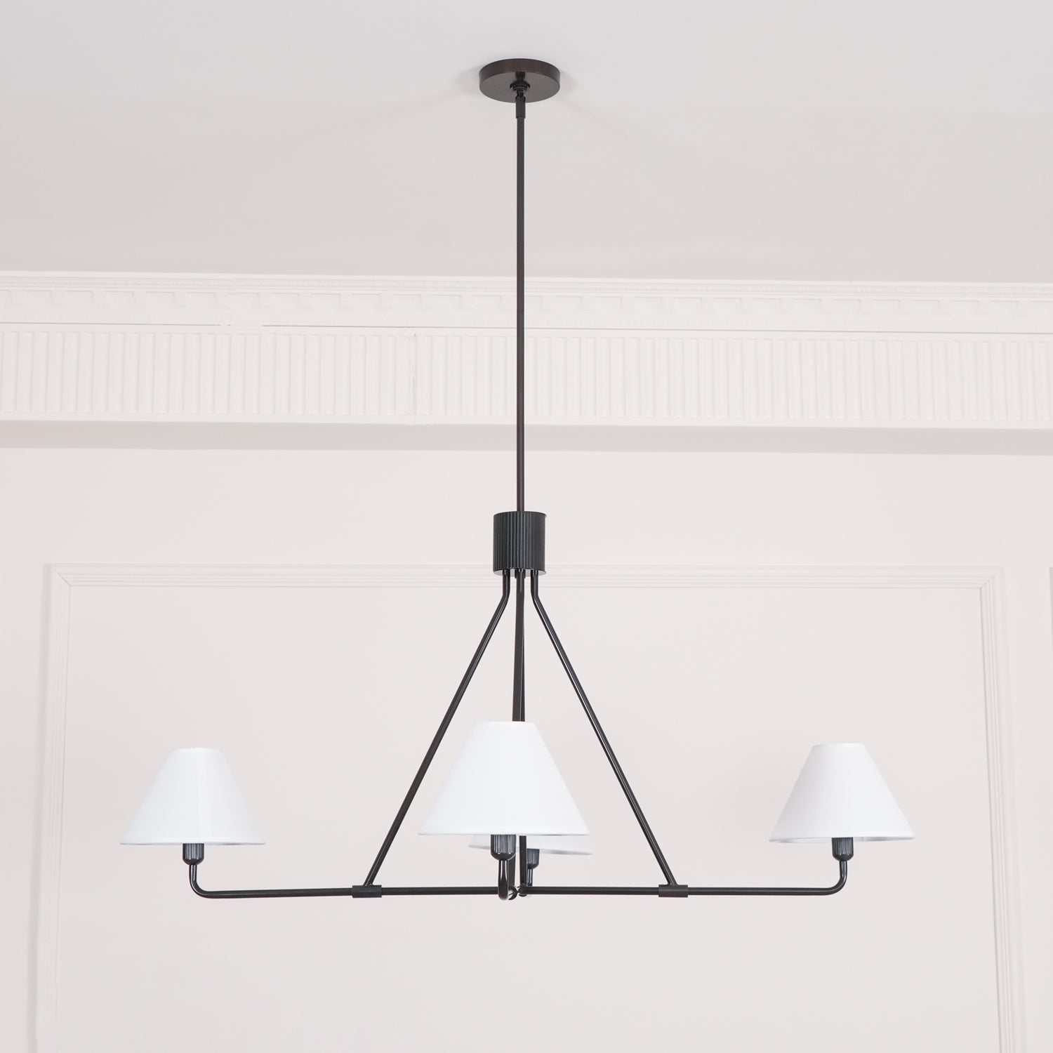 Vase Chandelier Cone Shade Minimalist-Neutral Decor