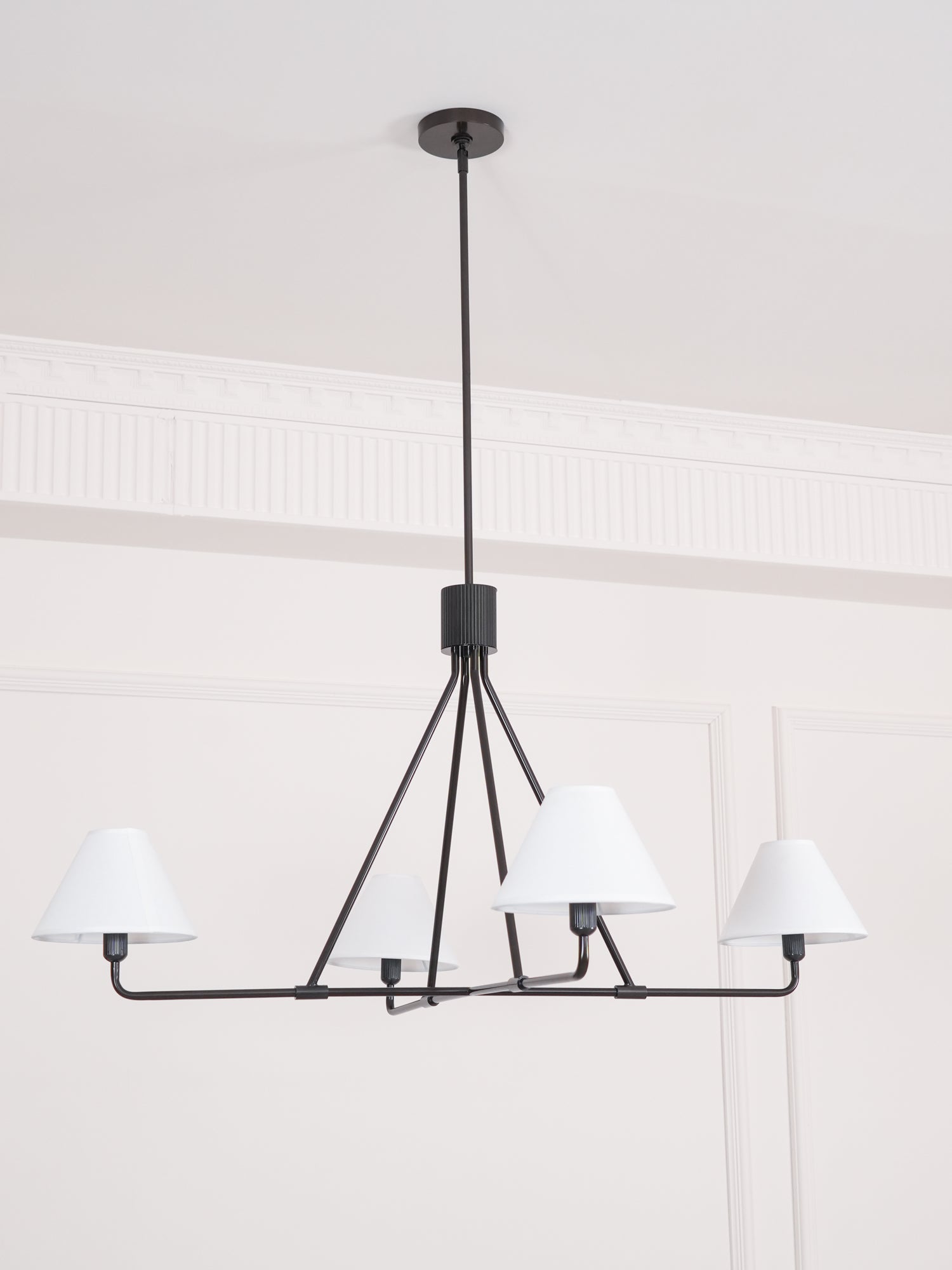 Vase Chandelier Cone Shade Minimalist-Neutral Decor