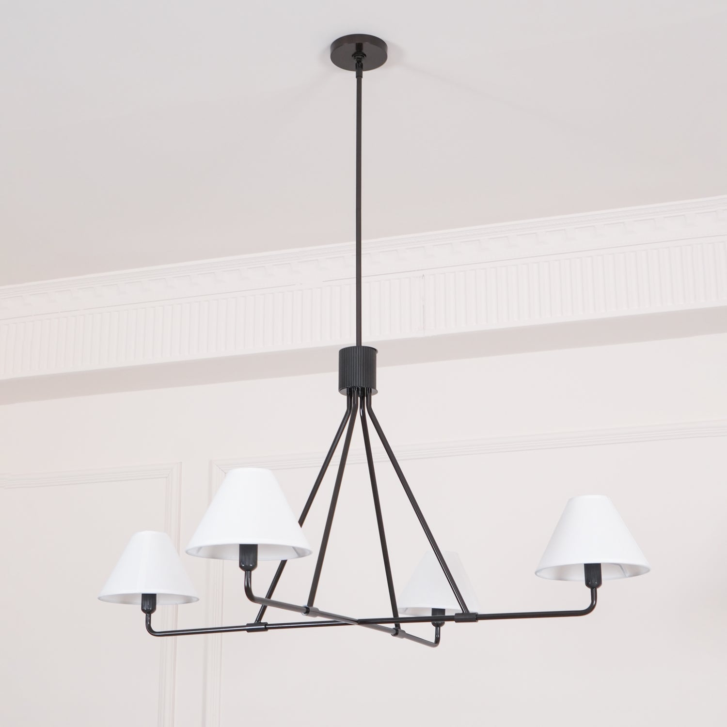 Vase Chandelier Cone Shade Minimalist-Neutral Decor