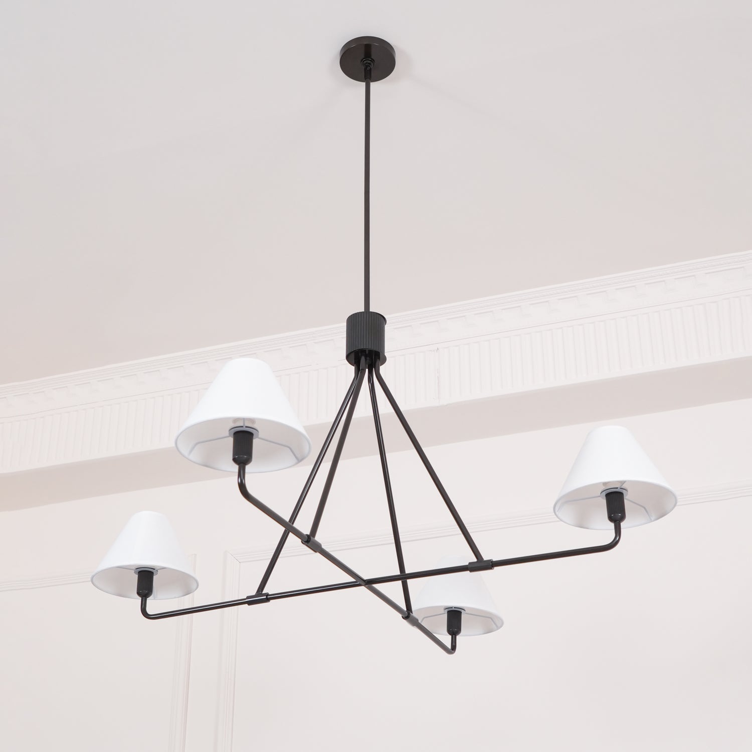 Vase Chandelier Cone Shade Minimalist-Neutral Decor