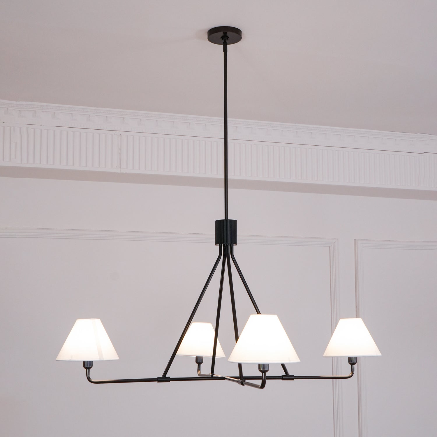 Vase Chandelier Cone Shade Minimalist-Neutral Decor