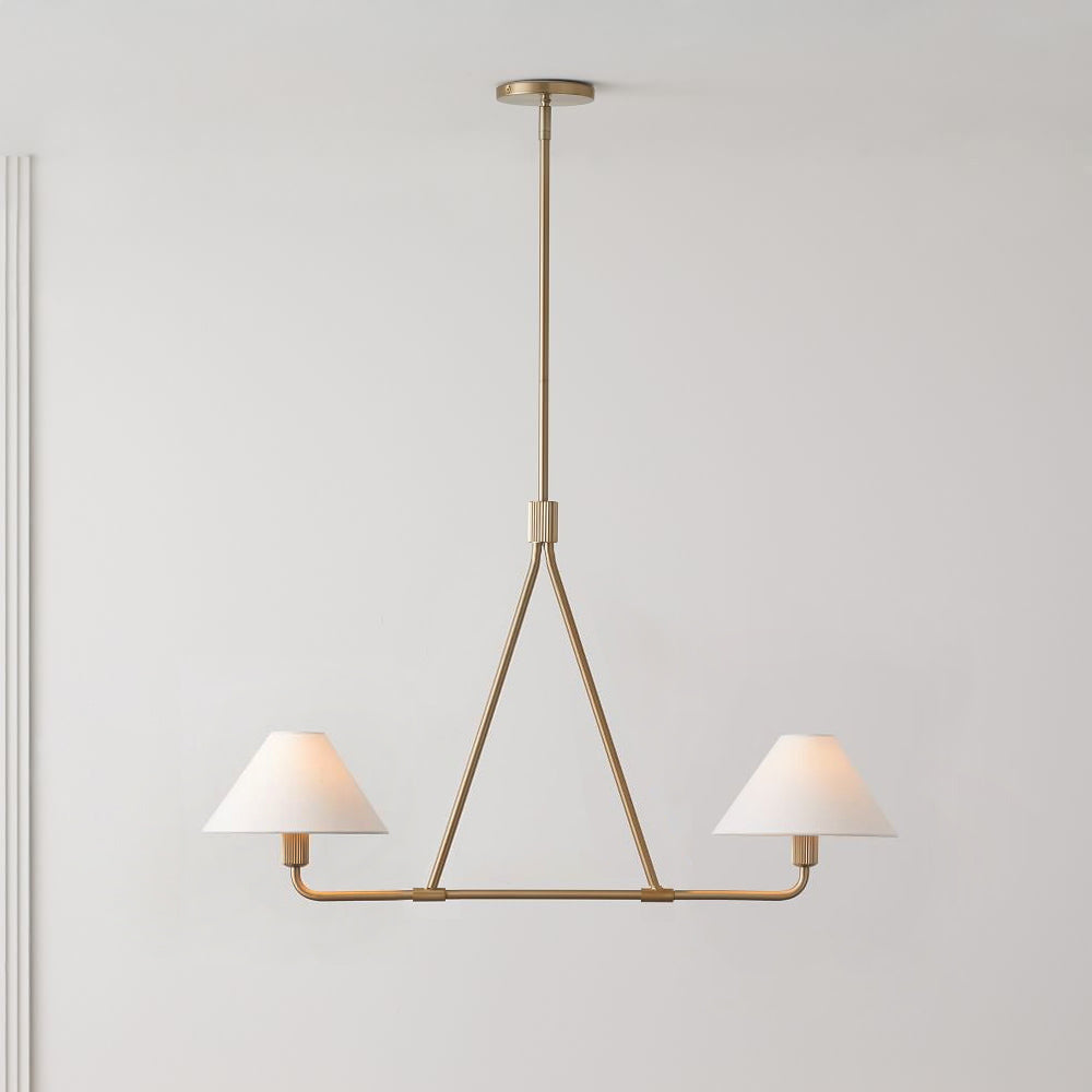 Vase Chandelier Cone Shade Minimalist-Neutral Decor