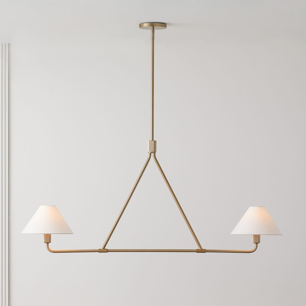Vase Chandelier Cone Shade Minimalist-Neutral Decor