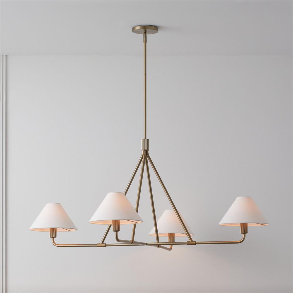 Vase Chandelier Cone Shade Minimalist-Neutral Decor