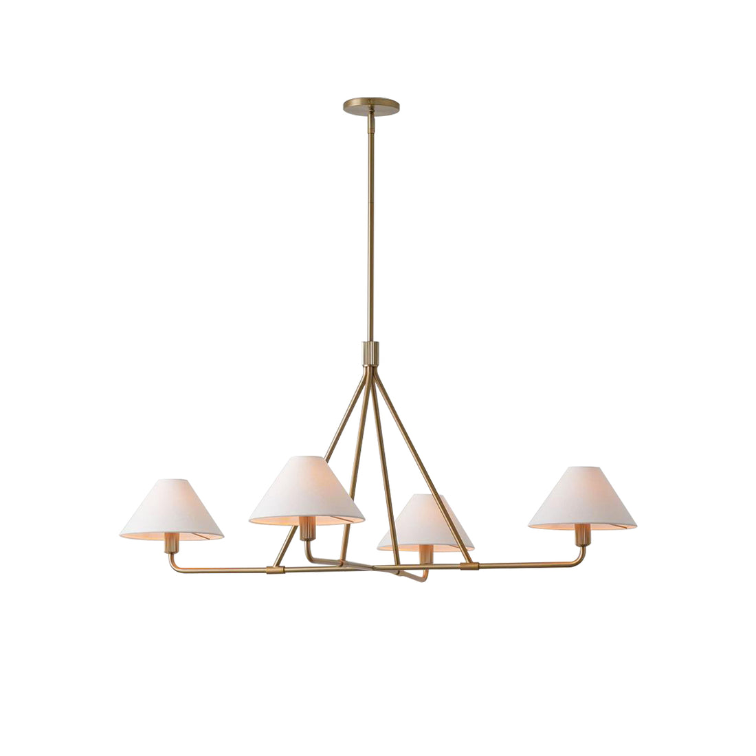 Vase Chandelier Cone Shade Minimalist-Neutral Decor