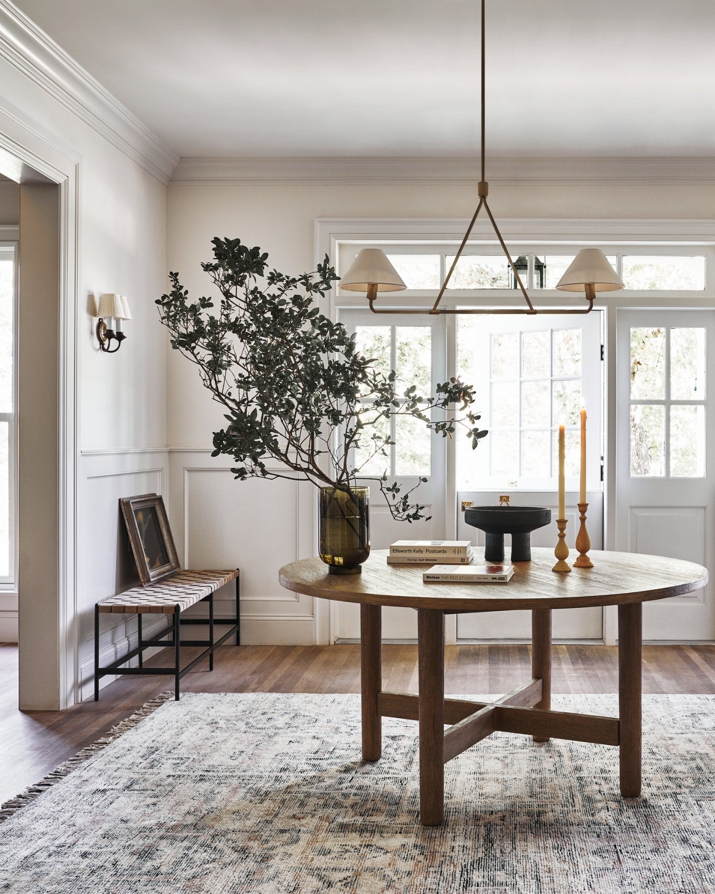 Vase Chandelier Cone Shade Minimalist-Neutral Decor