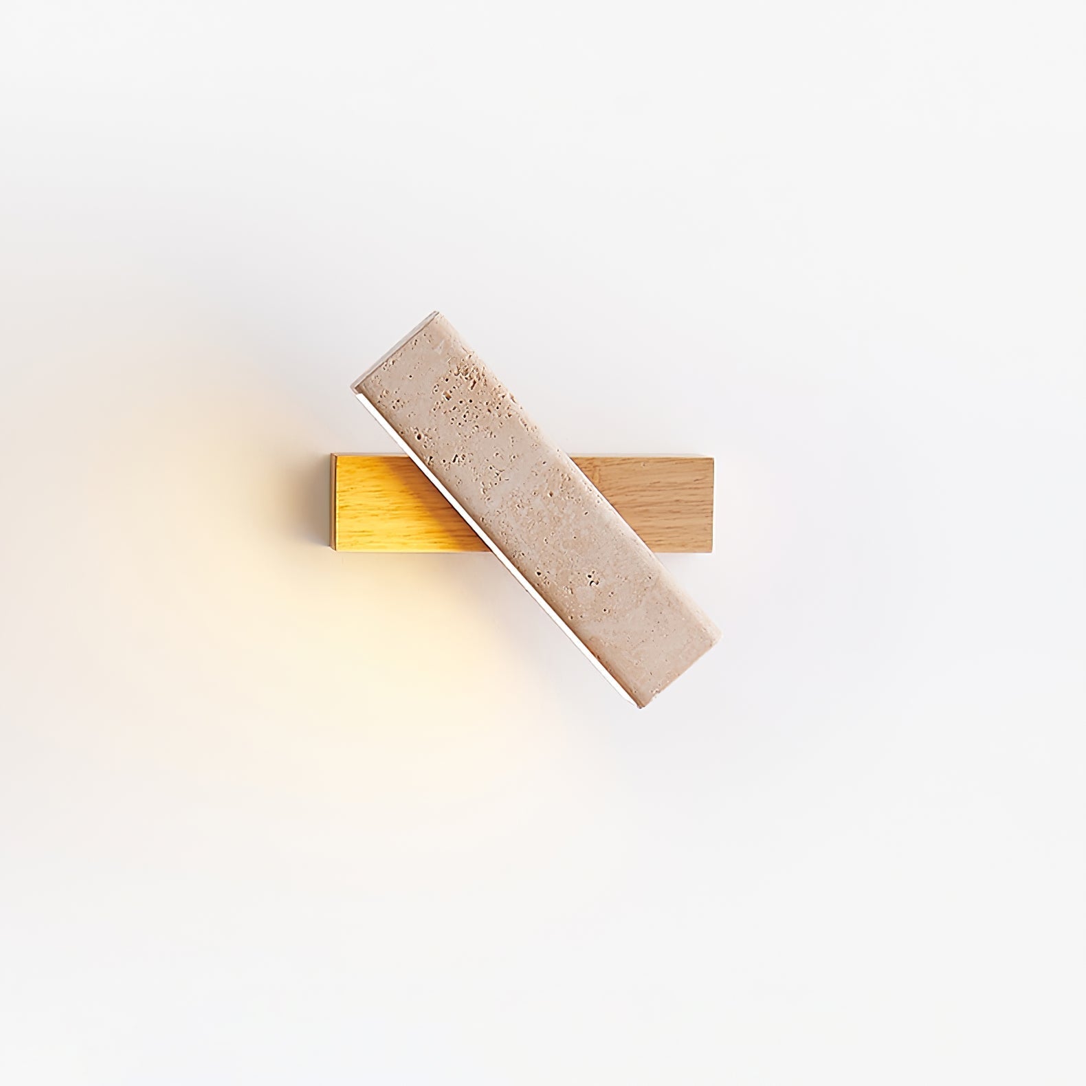 Esorora Rectangular Travertine Wall Light-Neutral Decor
