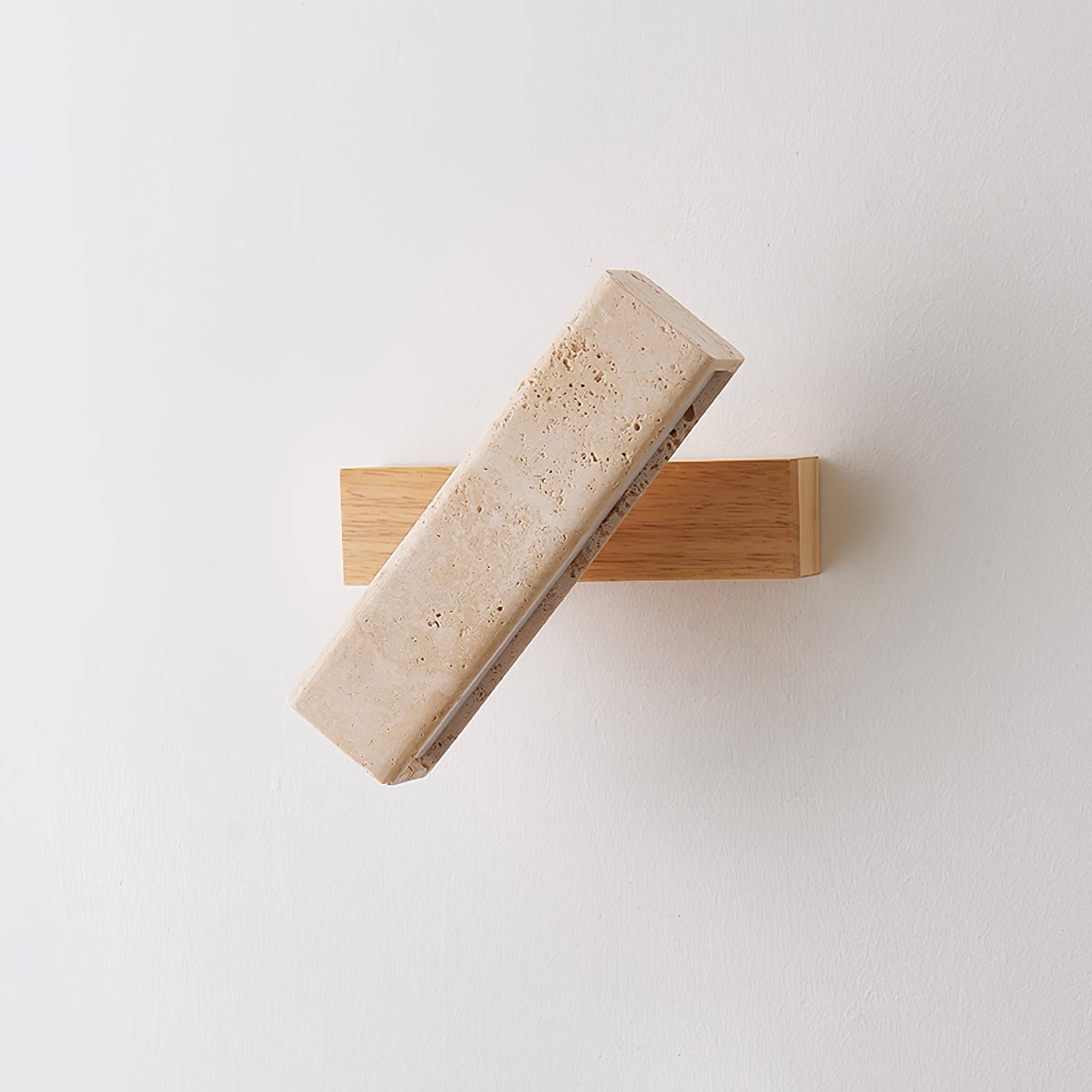 Esorora Rectangular Travertine Wall Light-Neutral Decor