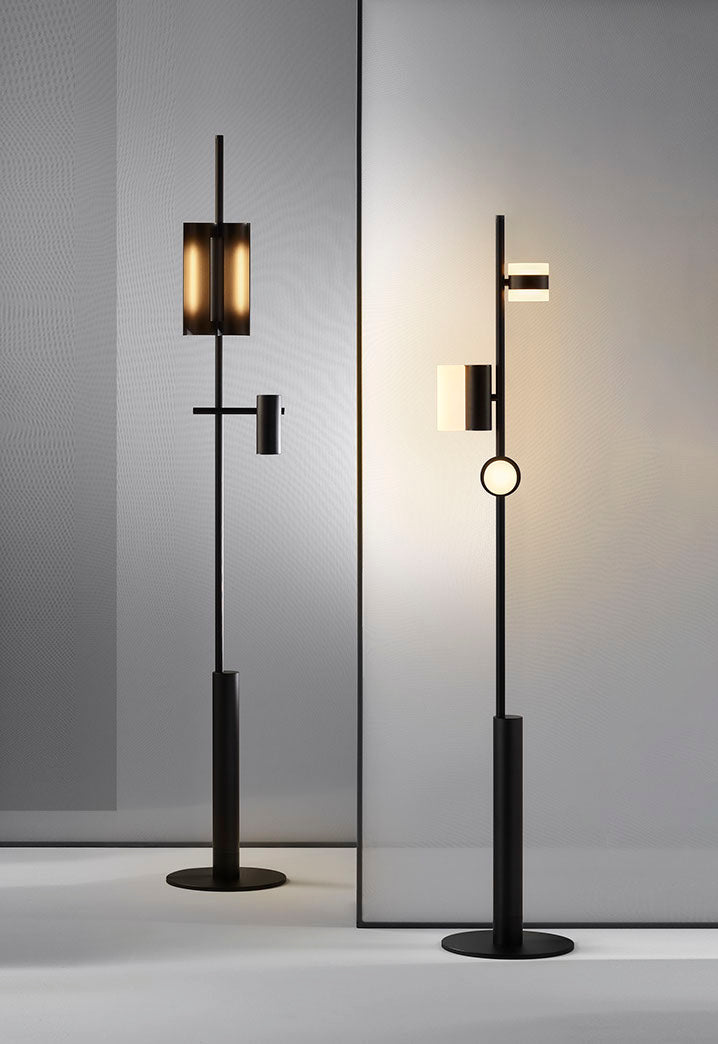 Munell Black Acrylic Floor Lamp-Neutral Decor