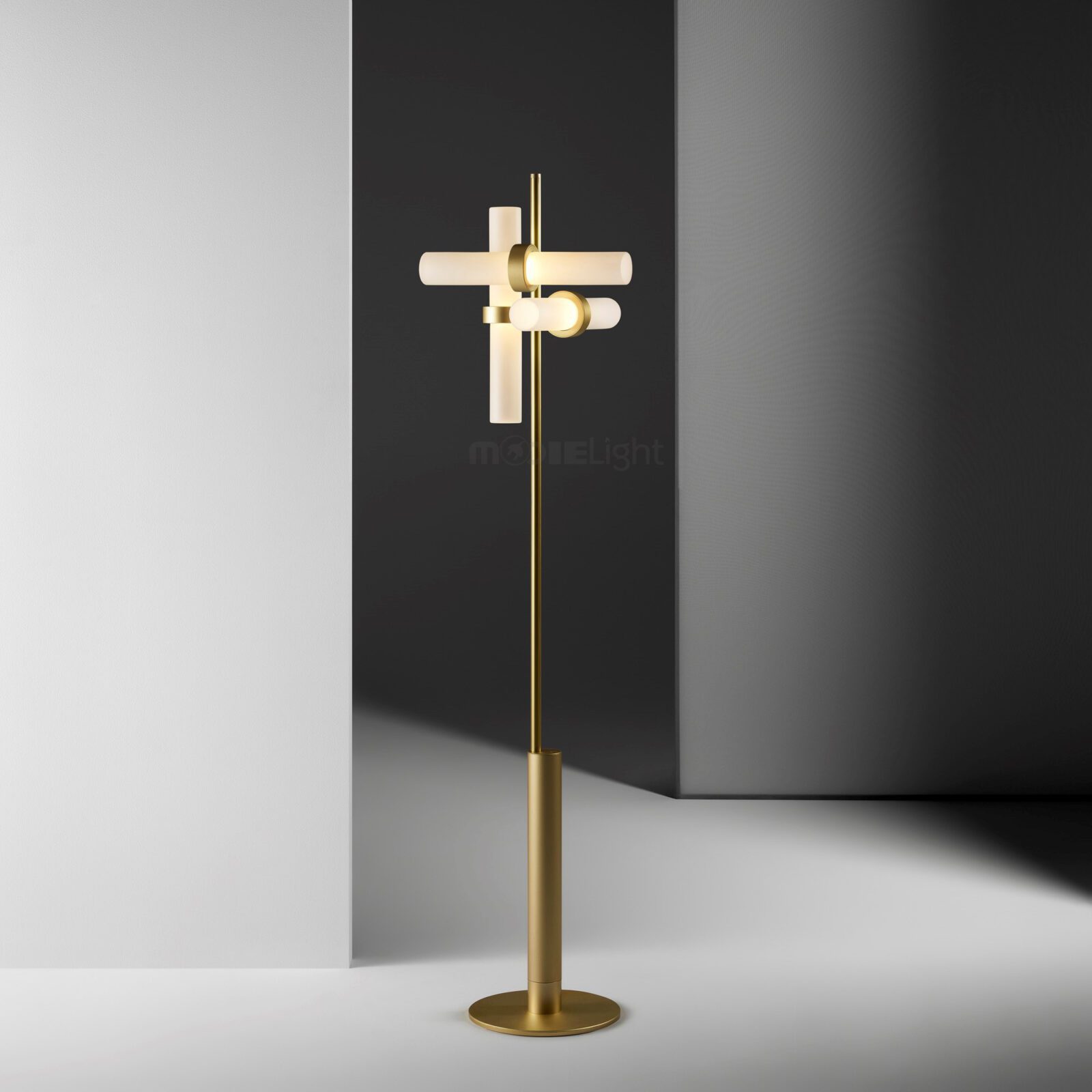 Munell Black Acrylic Floor Lamp-Neutral Decor
