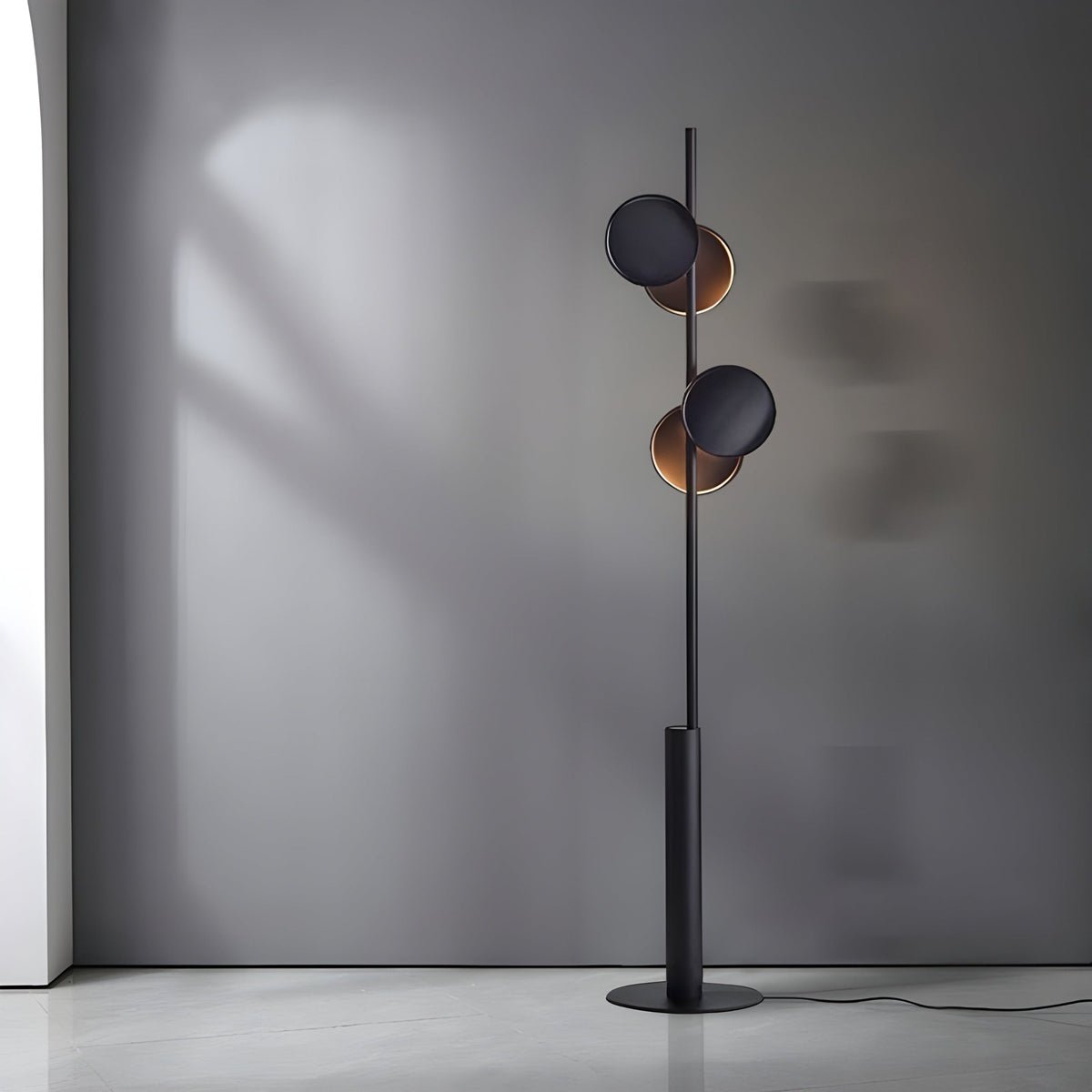 Munell Black Acrylic Floor Lamp-Neutral Decor