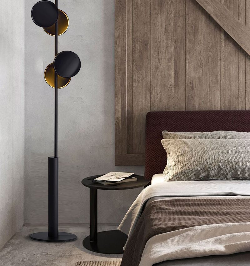 Munell Black Acrylic Floor Lamp-Neutral Decor