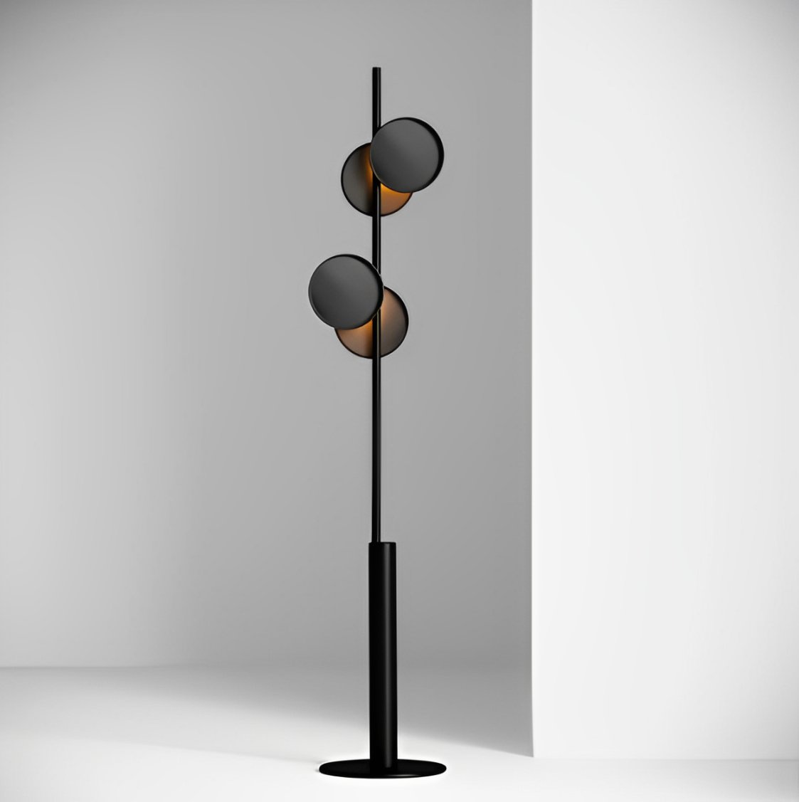 Munell Black Acrylic Floor Lamp-Neutral Decor