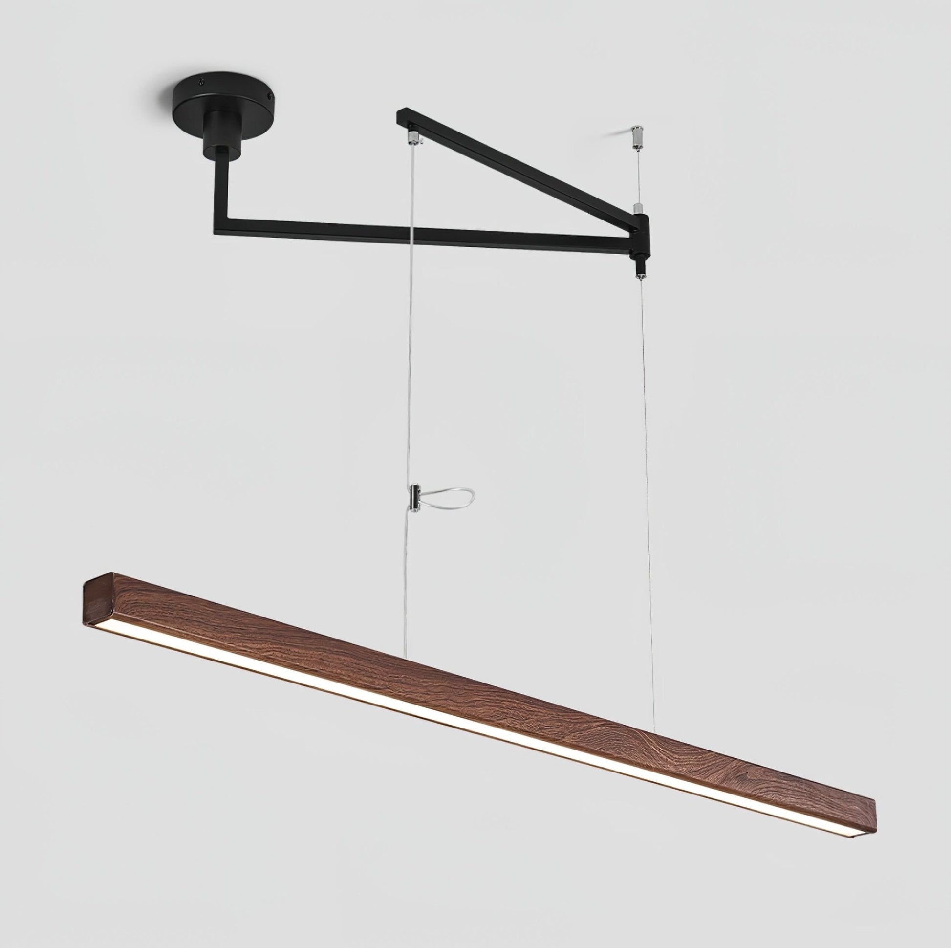 Sorva Swing Arm Linear Pendant Light-Neutral Decor