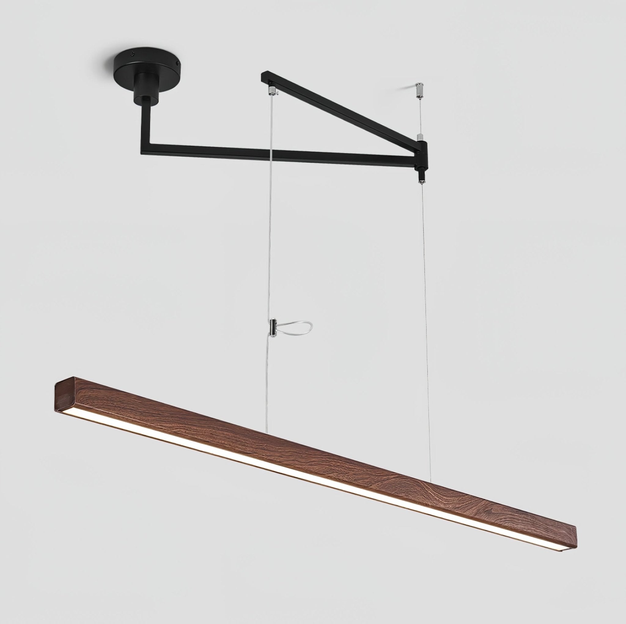Sorva Swing Arm Linear Pendant Light-Neutral Decor