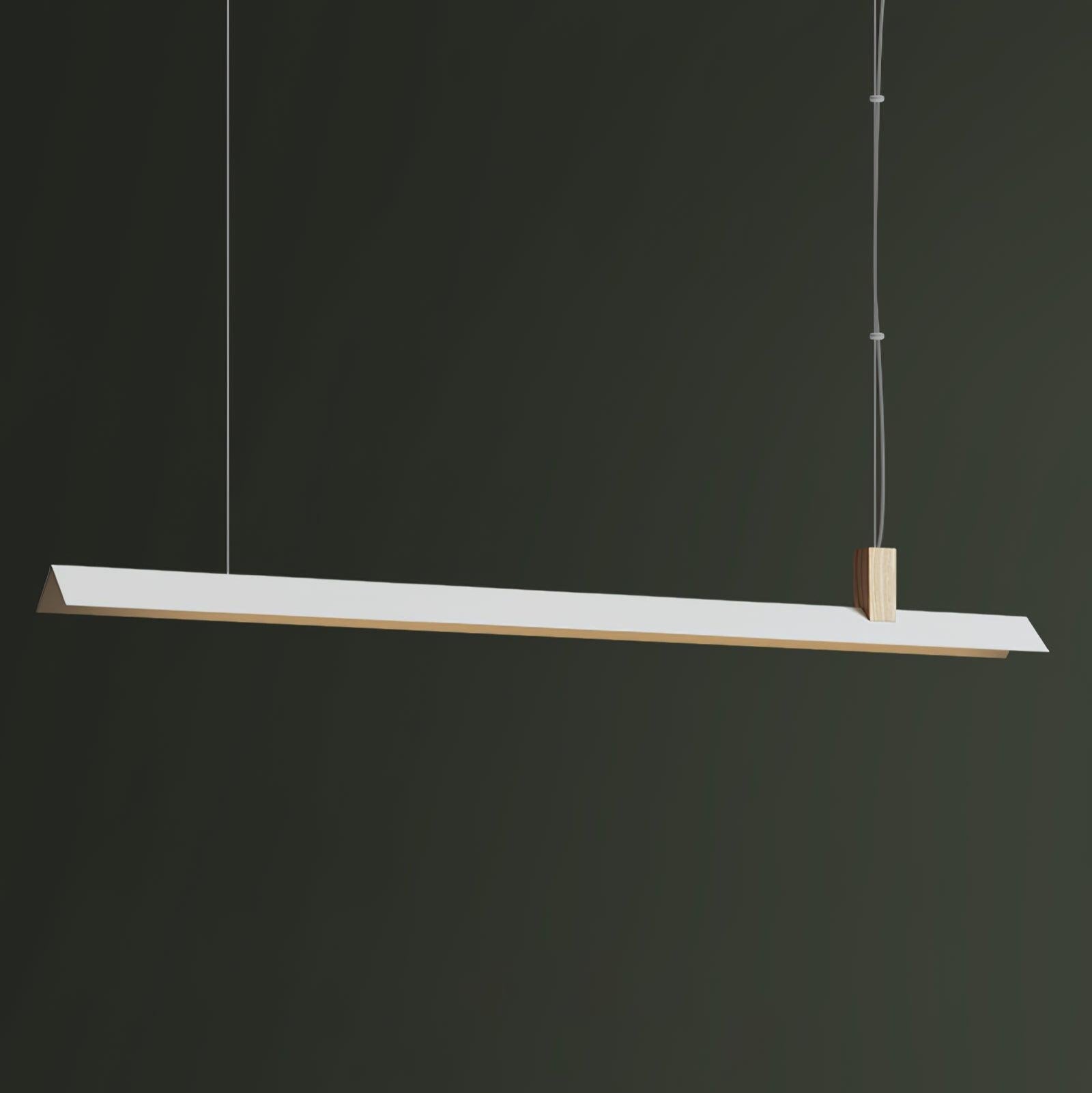 Linea Minimalist Wooden Pendant Light-Neutral Decor