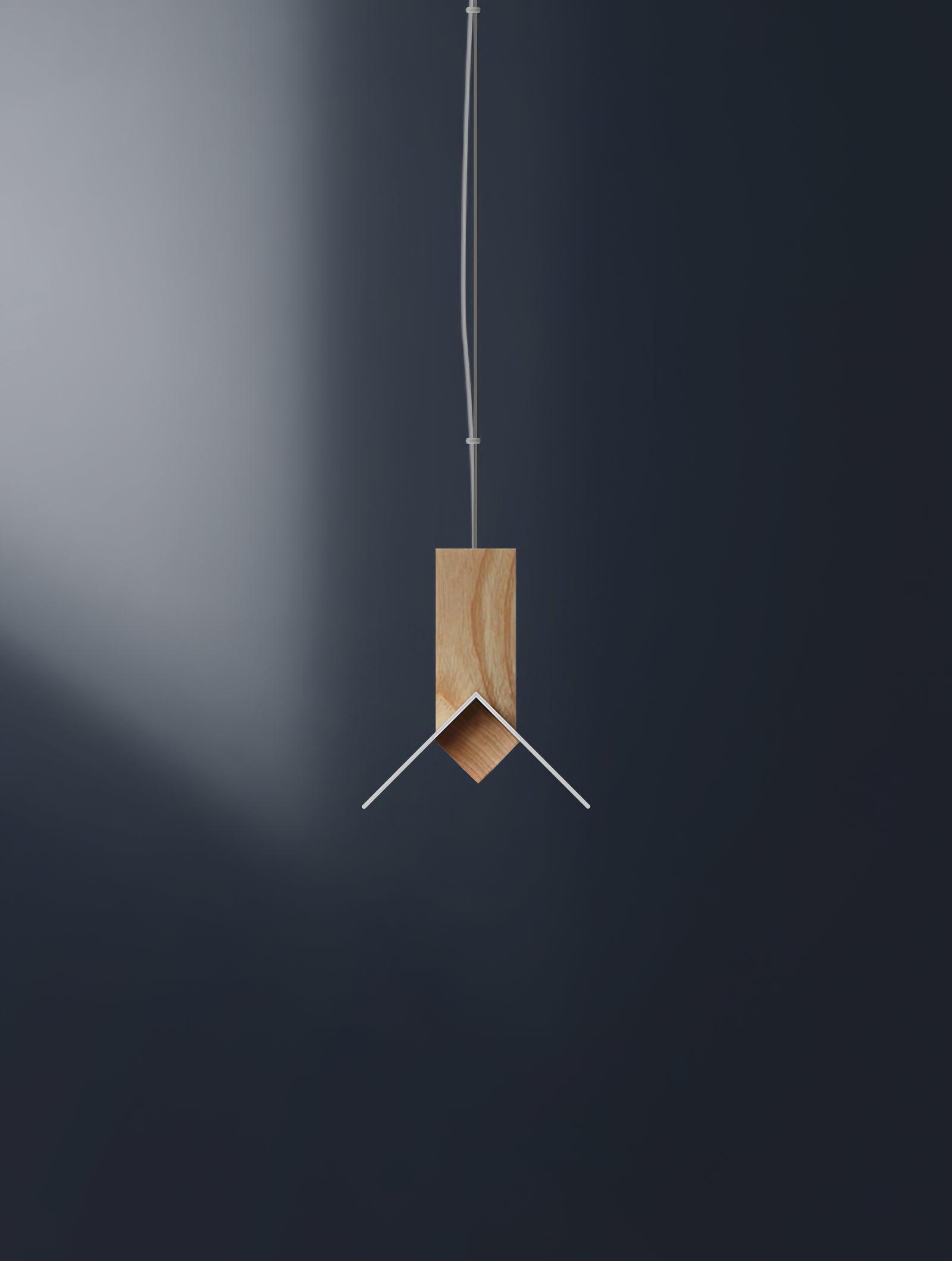 Linea Minimalist Wooden Pendant Light-Neutral Decor
