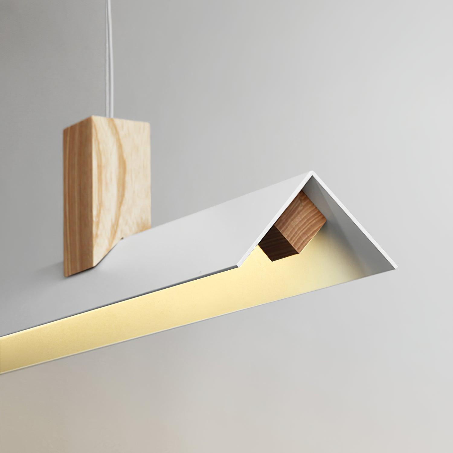 Linea Minimalist Wooden Pendant Light-Neutral Decor