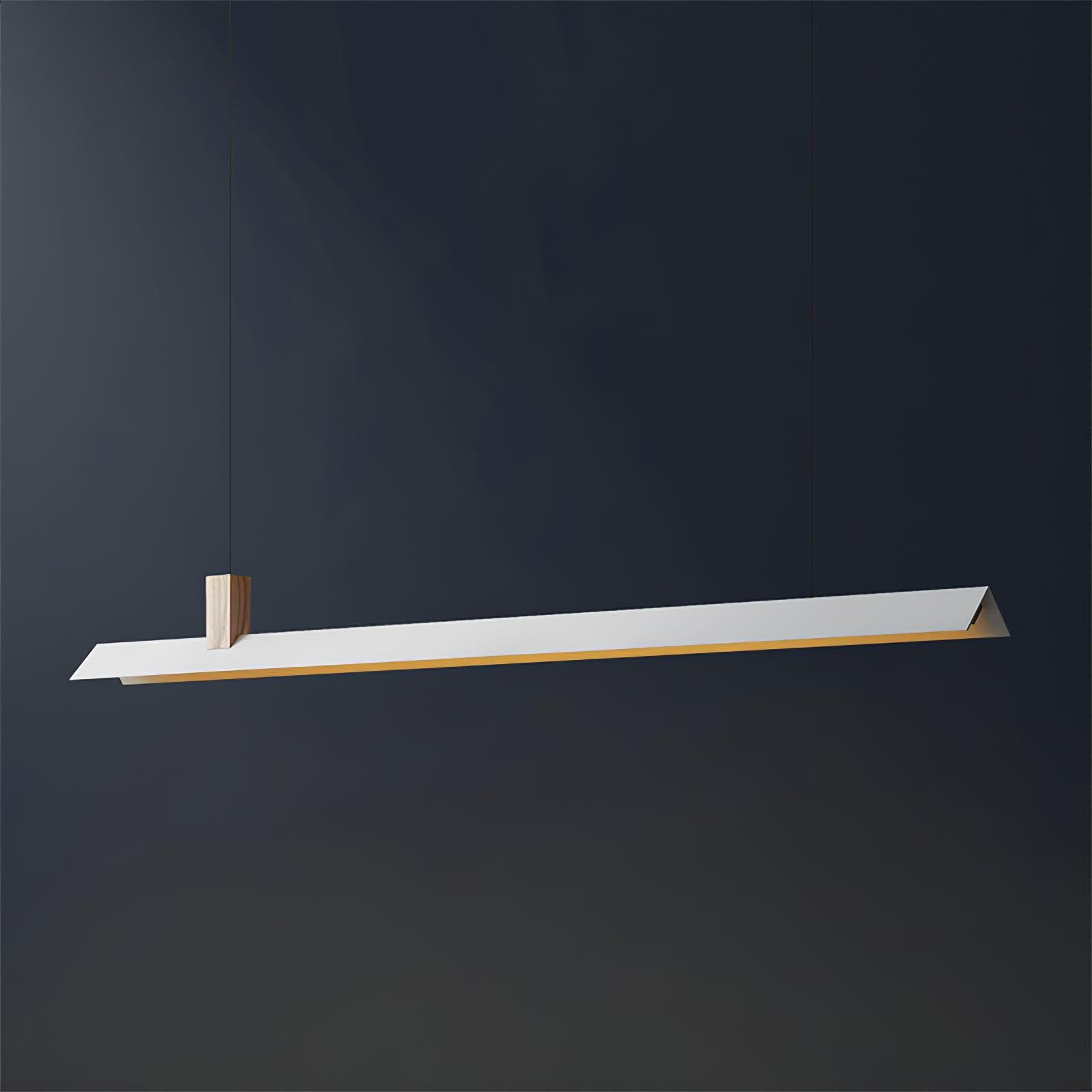 Linea Minimalist Wooden Pendant Light-Neutral Decor