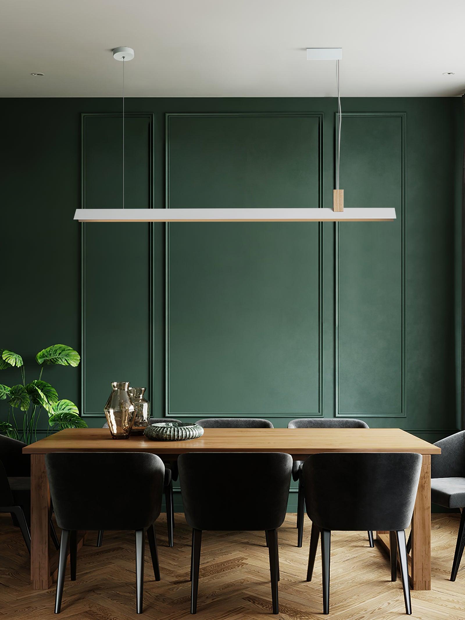 Linea Minimalist Wooden Pendant Light-Neutral Decor