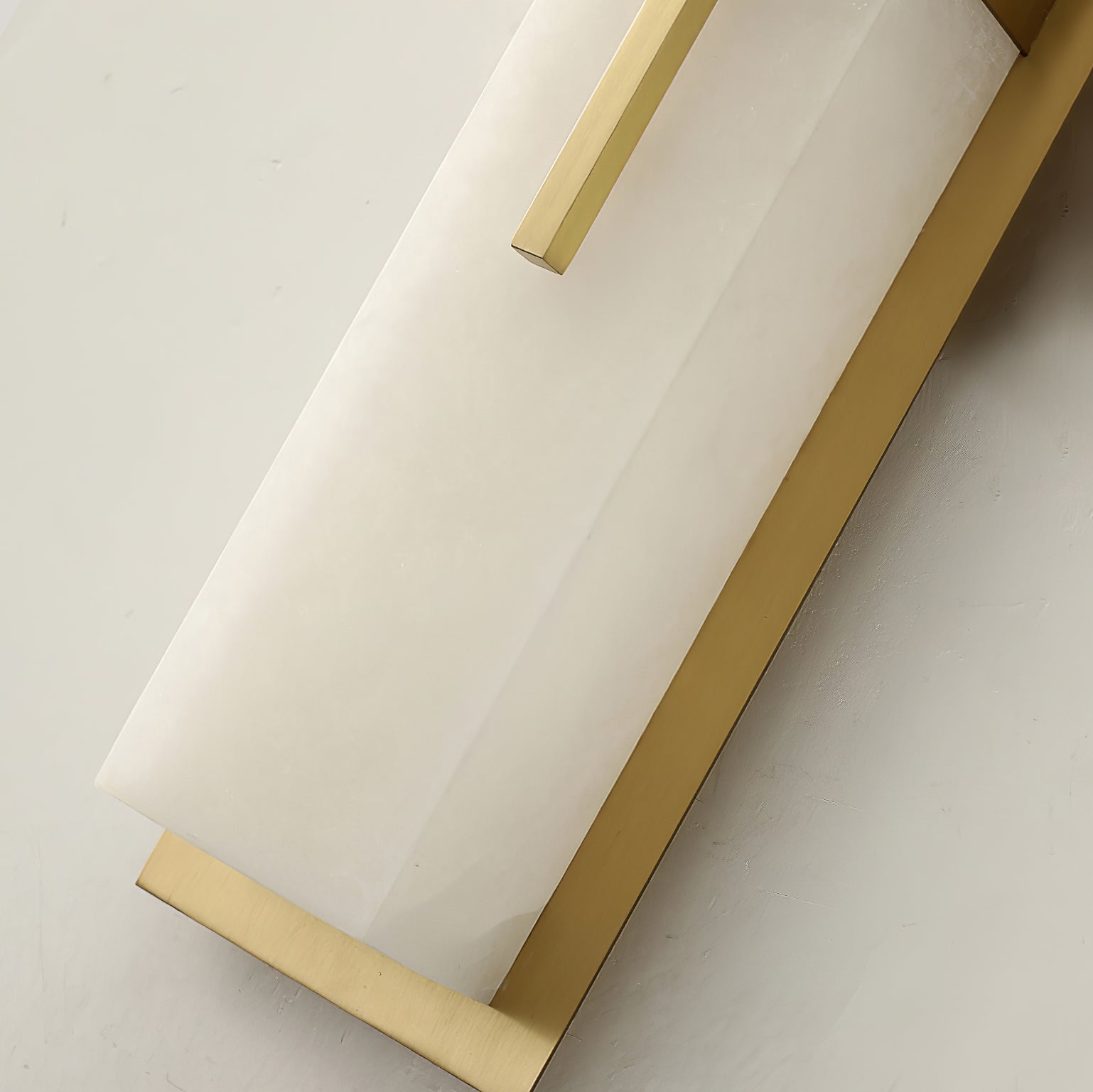 Lorix Rectangular Alabaster Wall Light-Neutral Decor
