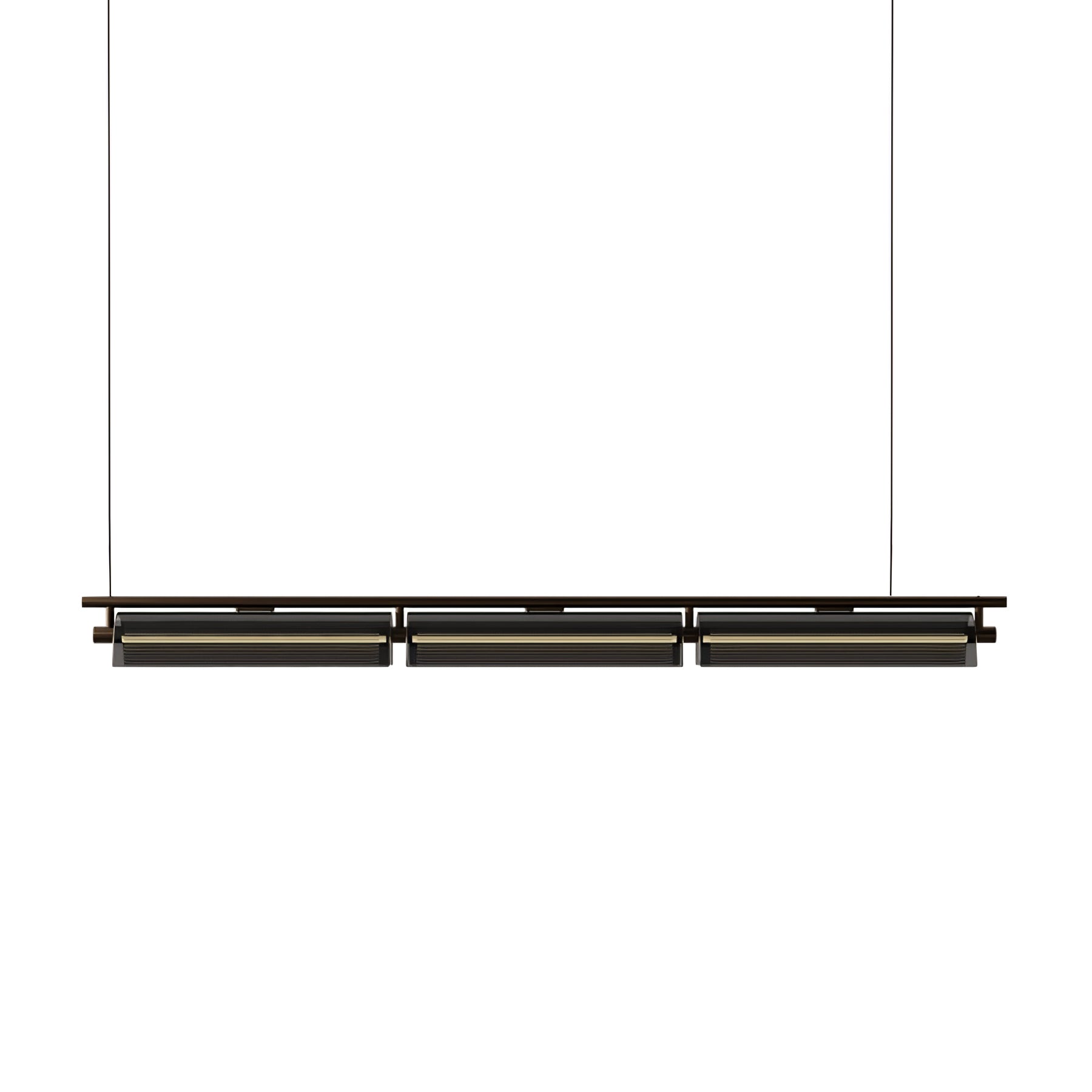 Lustra Chandelier Smoky Glass Modern-Neutral Decor