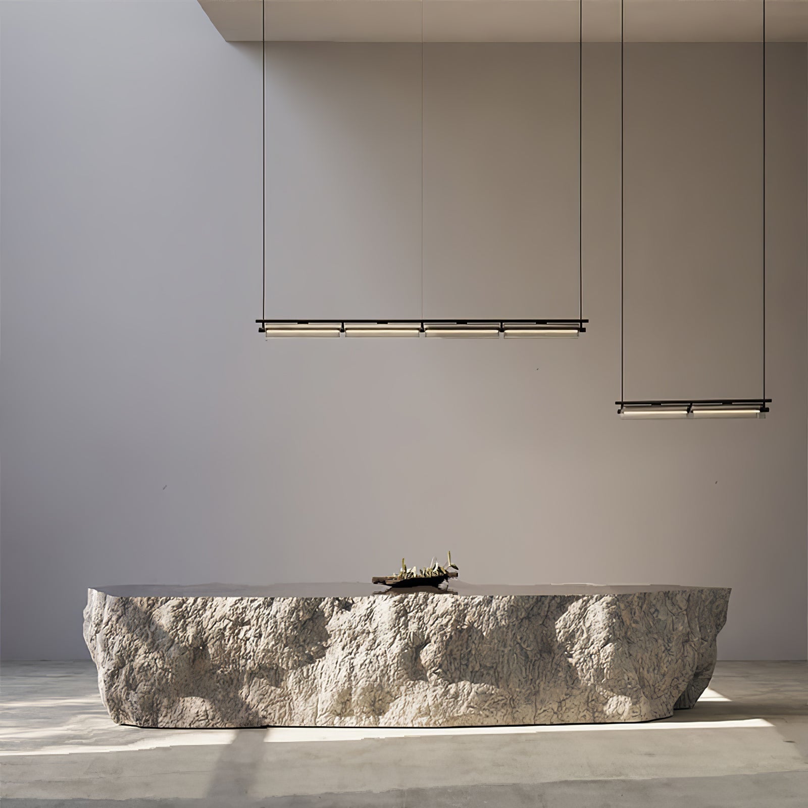 Lustra Chandelier Smoky Glass Modern-Neutral Decor